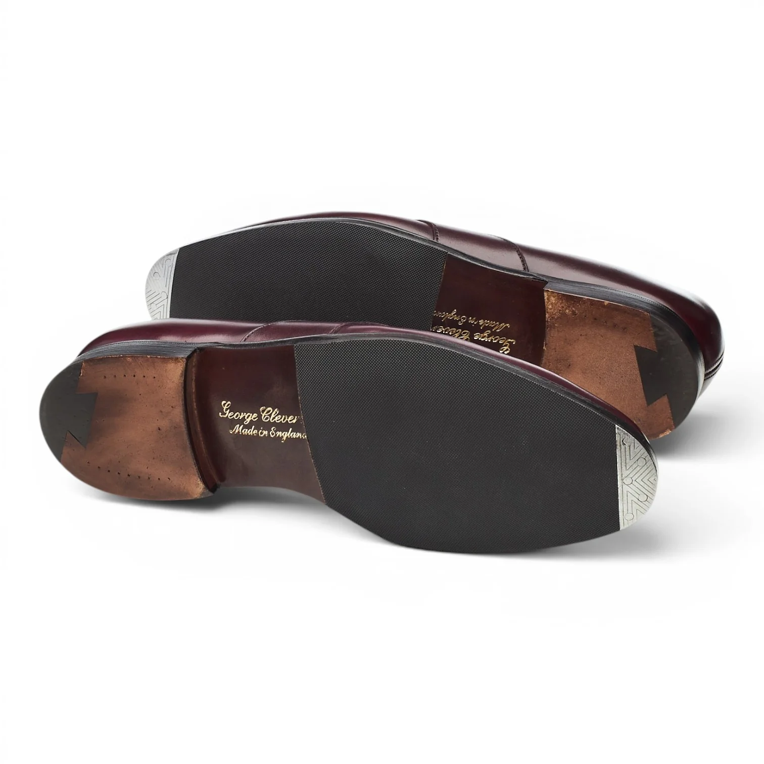 'Bradley' Burgundy Leather Loafers UK 9 E - Image 5