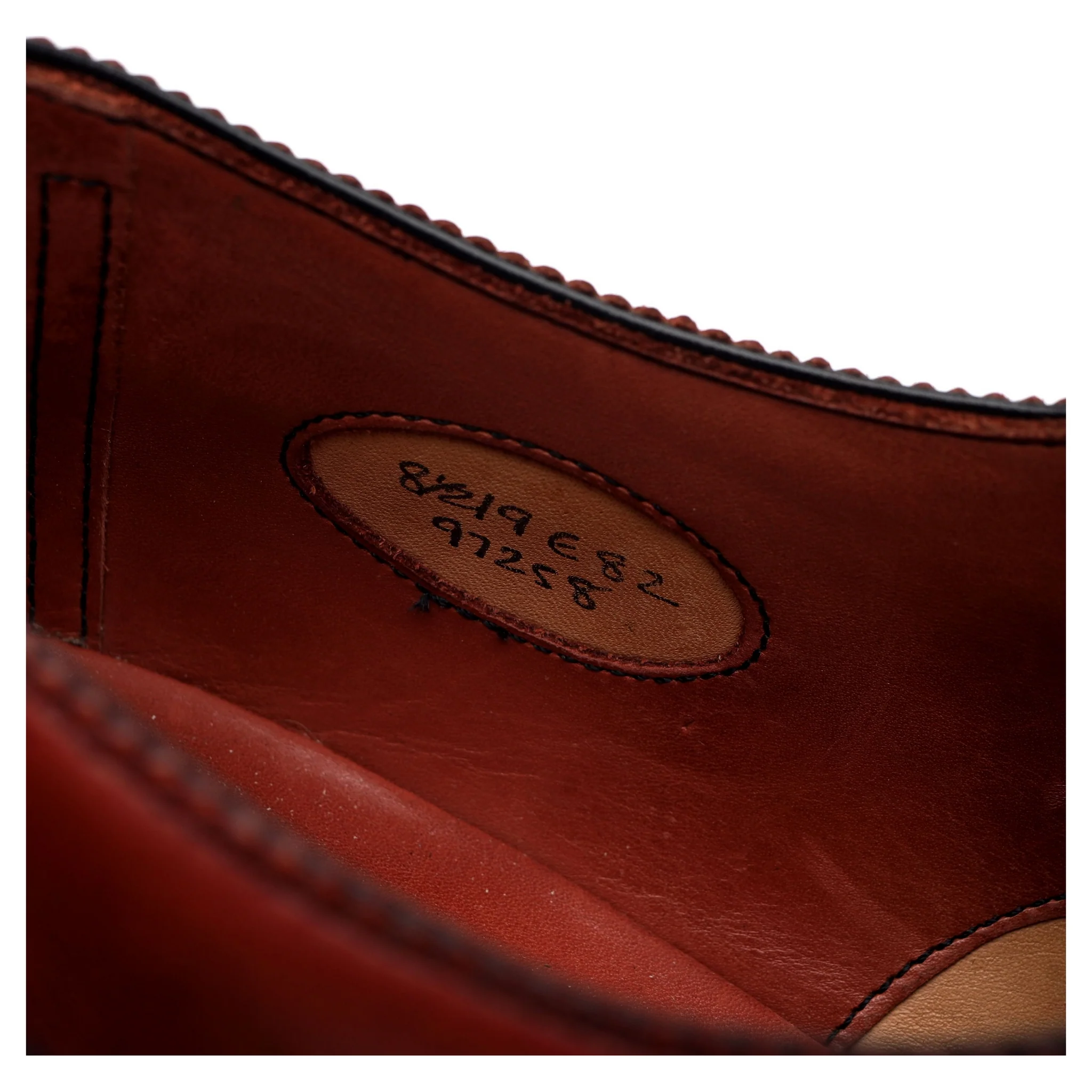 'Beaulieu' Burgundy Leather Oxford Austerity Brogue UK 8.5 E - Image 8
