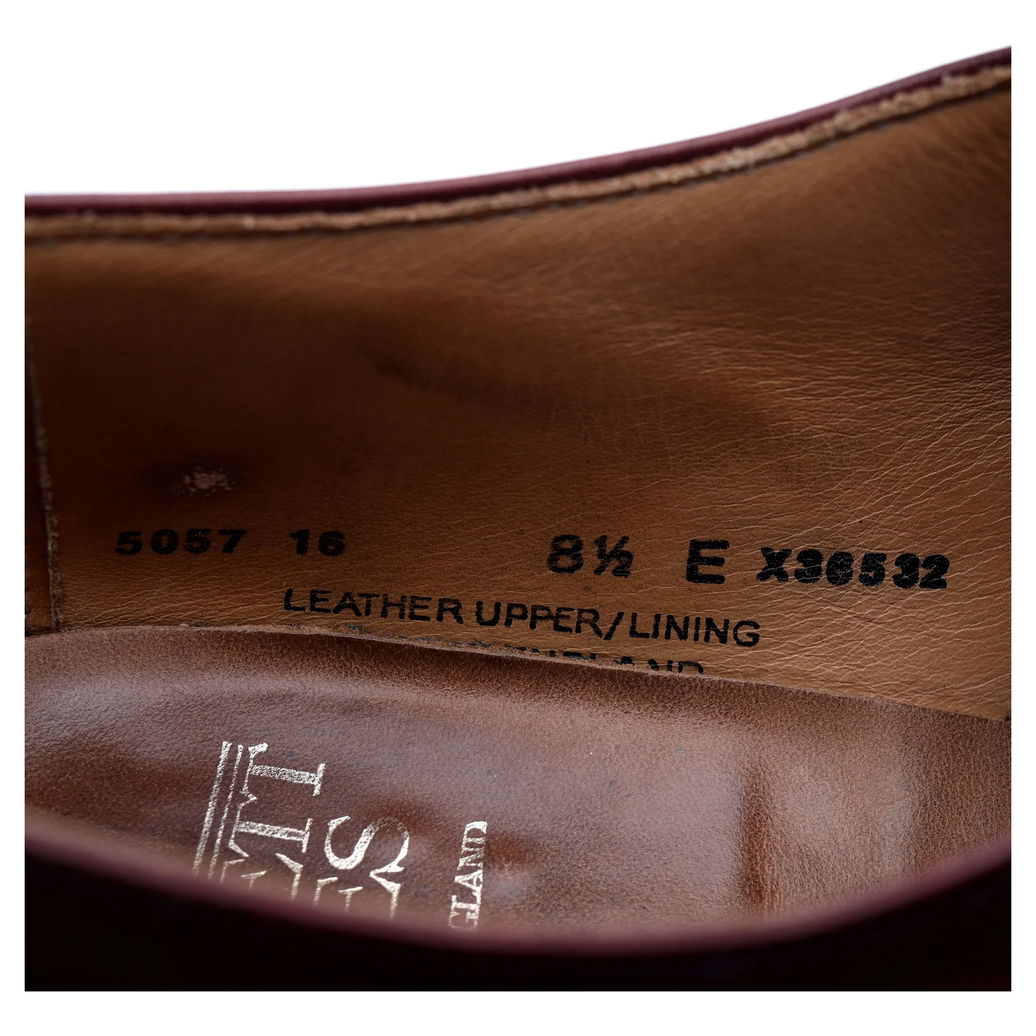 Burgundy Leather Oxford UK 8.5 E - Image 13