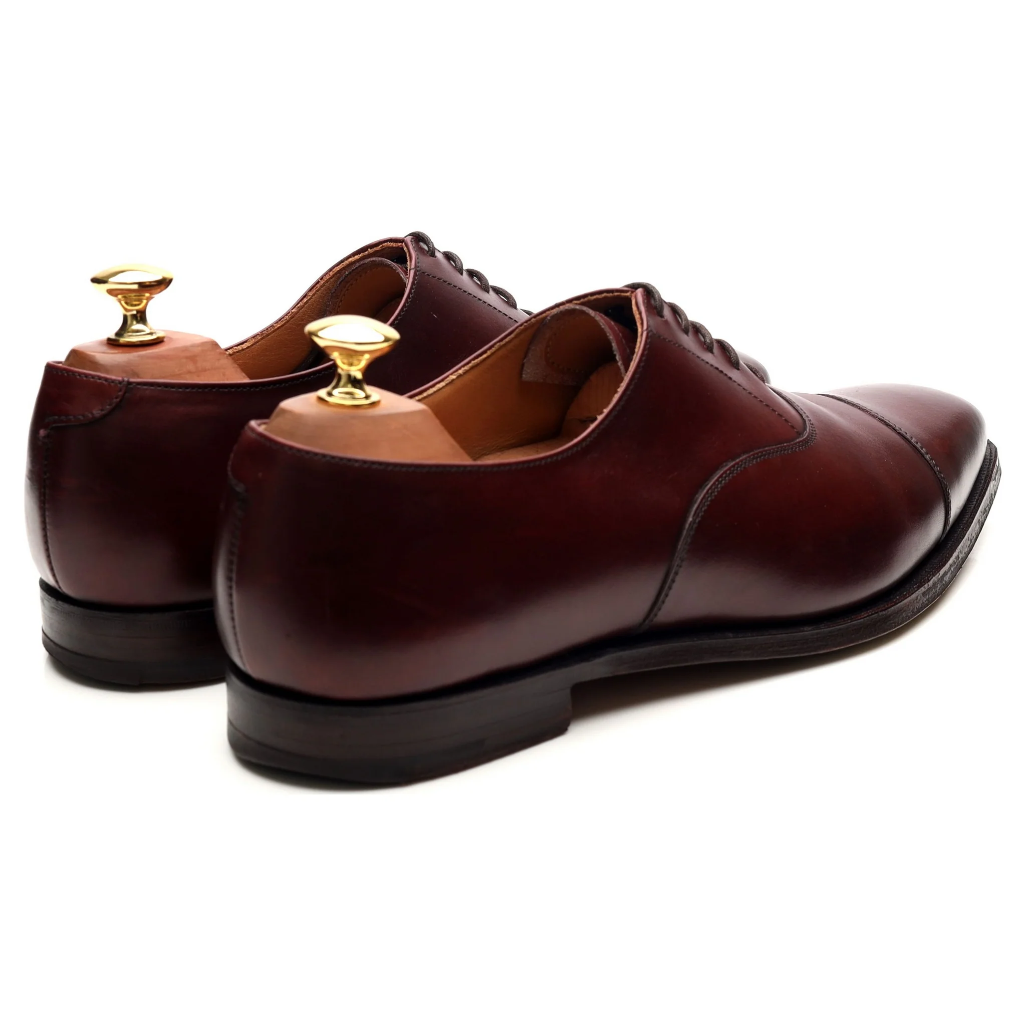 Burgundy Leather Oxford UK 8.5 E - Image 5