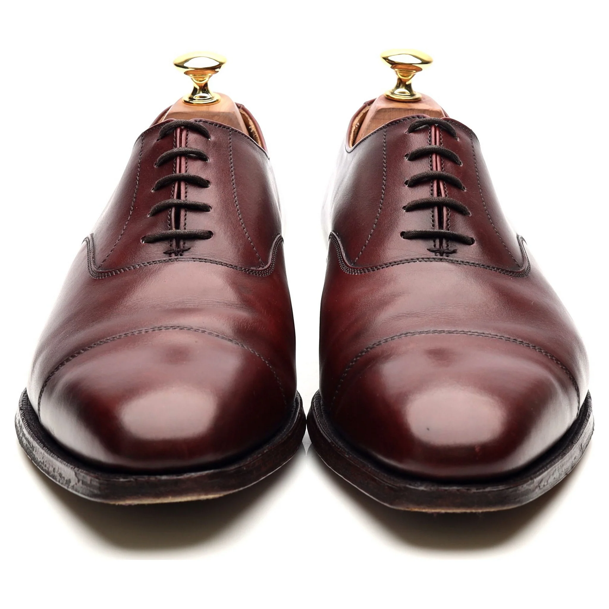 Burgundy Leather Oxford UK 8.5 E - Image 8