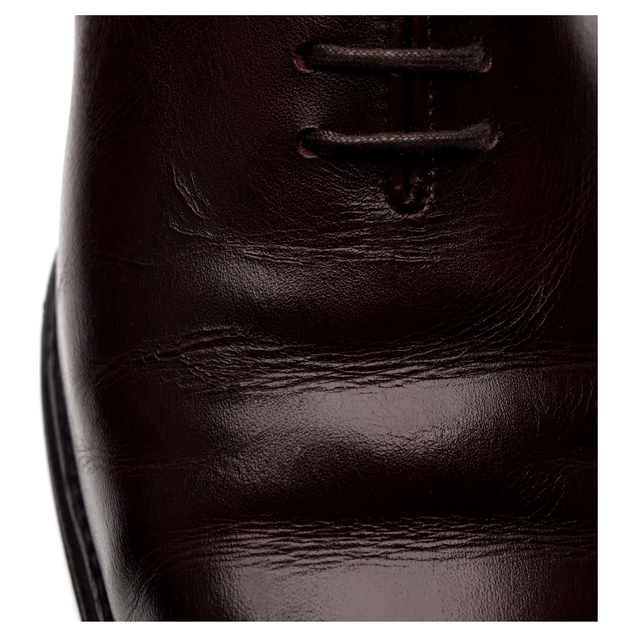 Burgundy Leather Wholecut Oxford 9.5 E UK 10 - Image 5