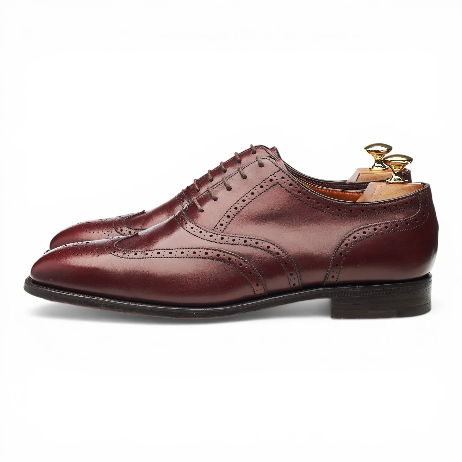 Burgundy Oxford Brogues UK 9.5 E - Image 3