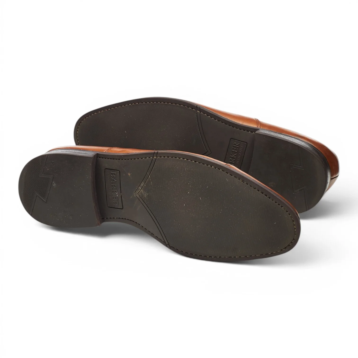 'Burton' Tan Brown Leather Oxford UK 9 F - Image 5