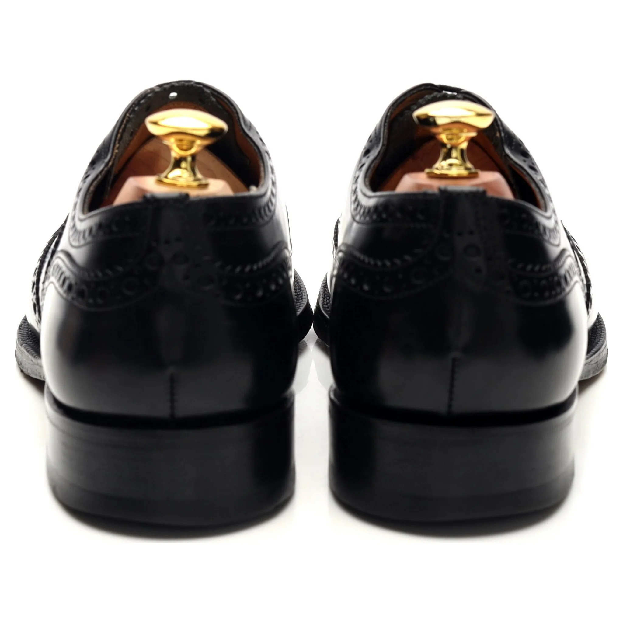 'Burwood' Black Leather Oxford Brogues UK 7 G - Image 4