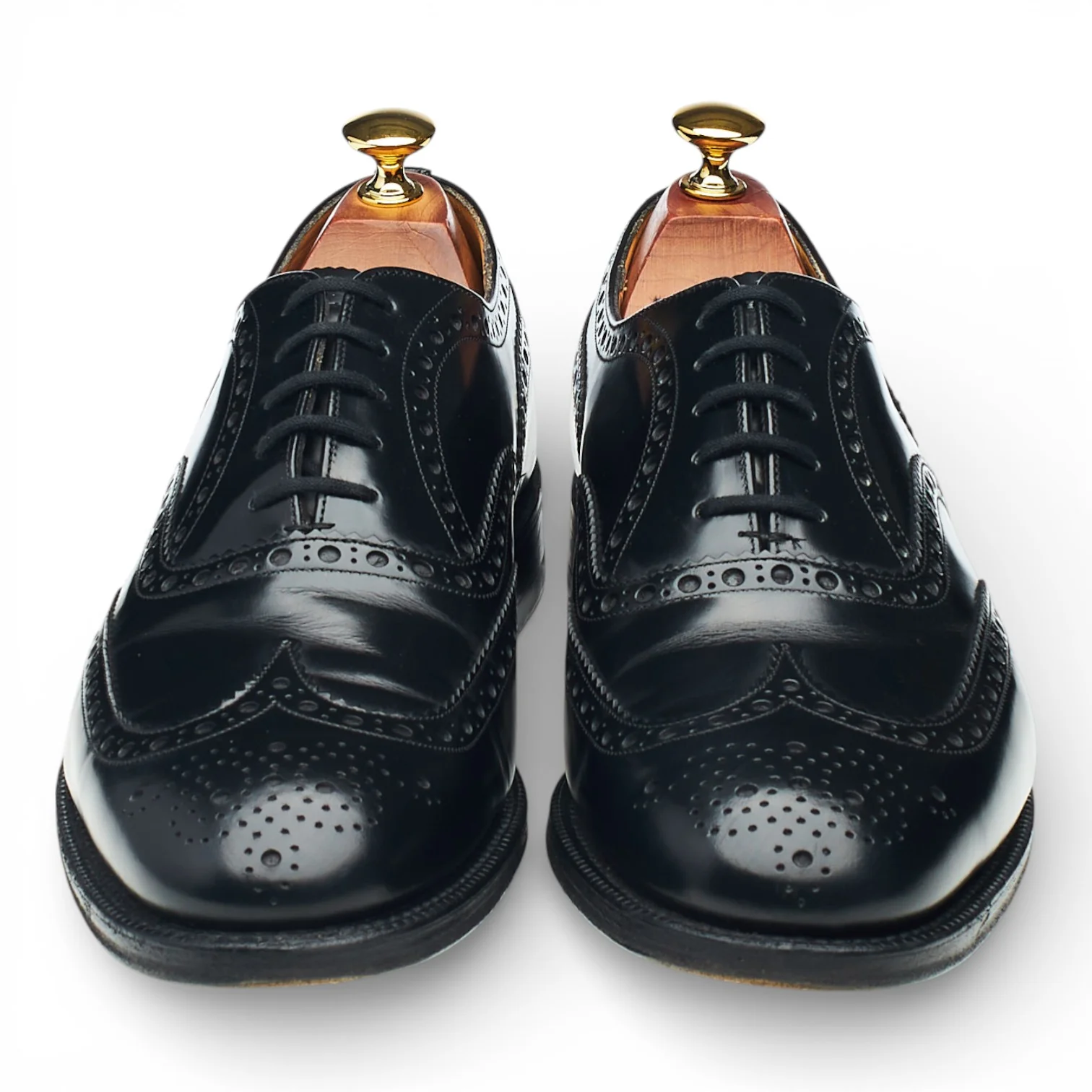 'Burwood' Black Leather Oxford Brogues UK 9.5 F - Image 2
