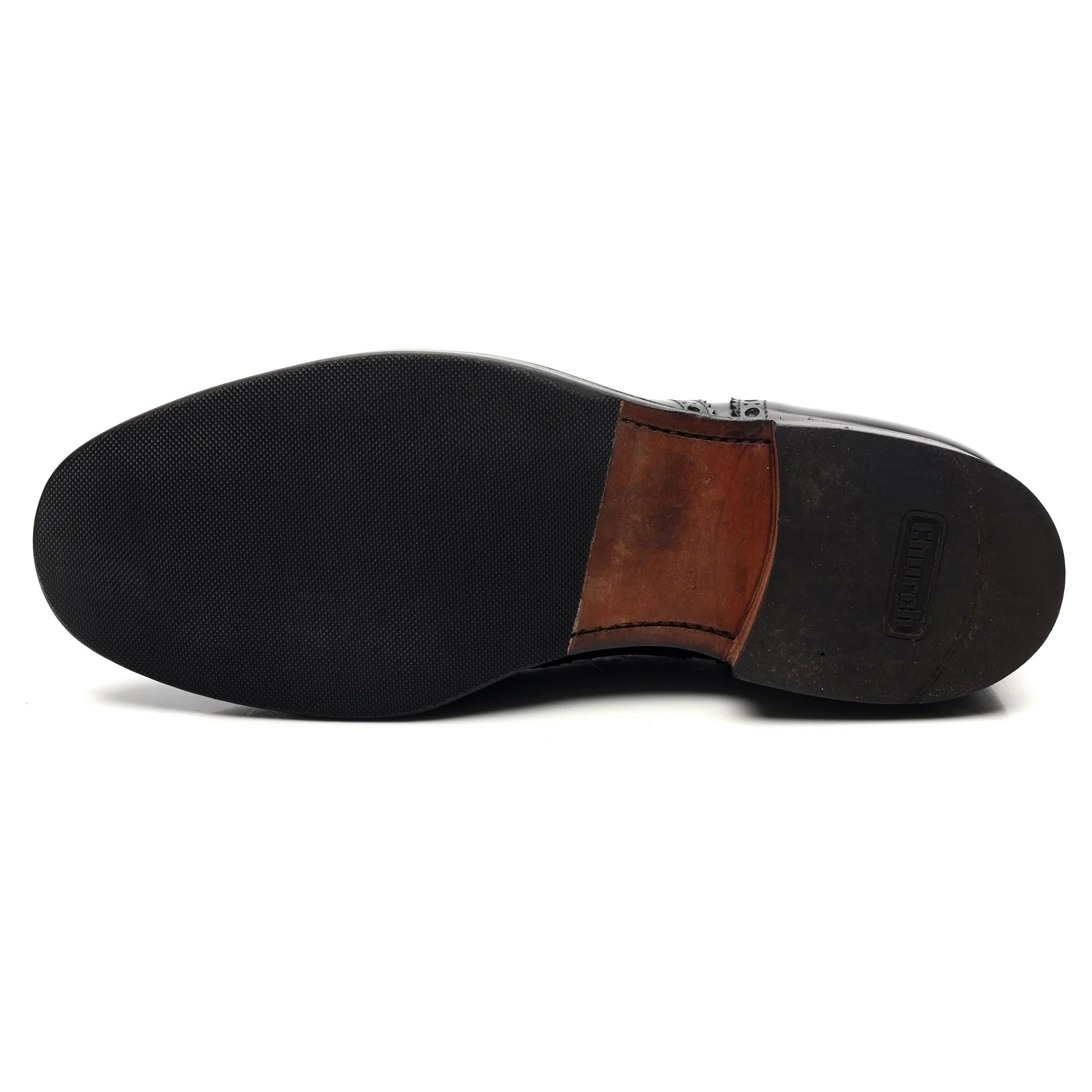 'Burwood' Black Leather Oxford UK 8.5 G - Image 10