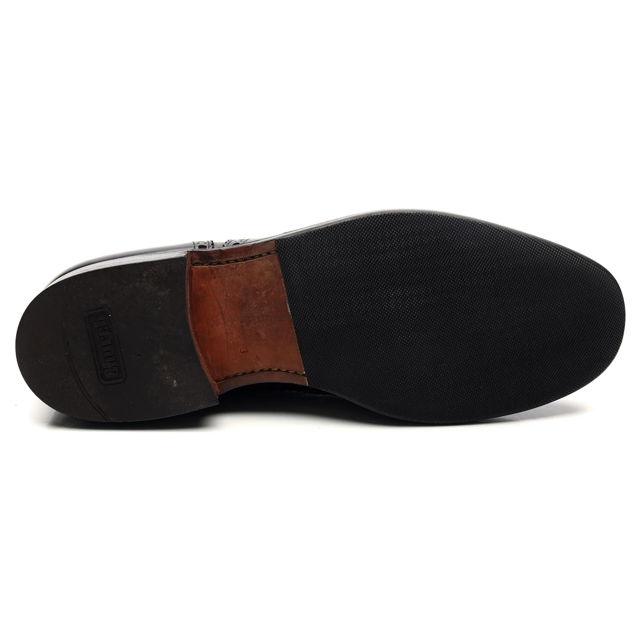 'Burwood' Black Leather Oxford UK 8.5 G - Image 11