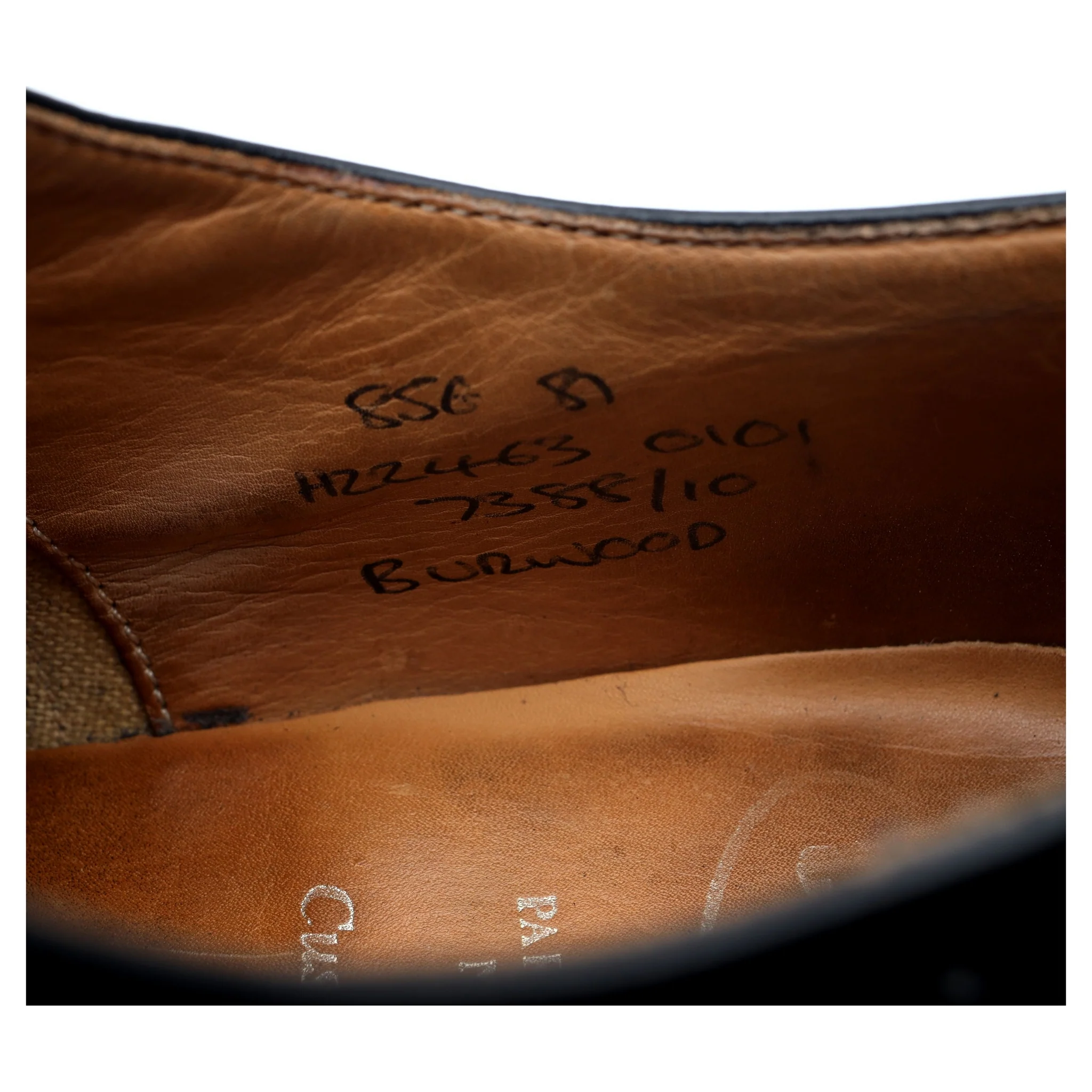 'Burwood' Black Leather Oxford UK 8.5 G - Image 13