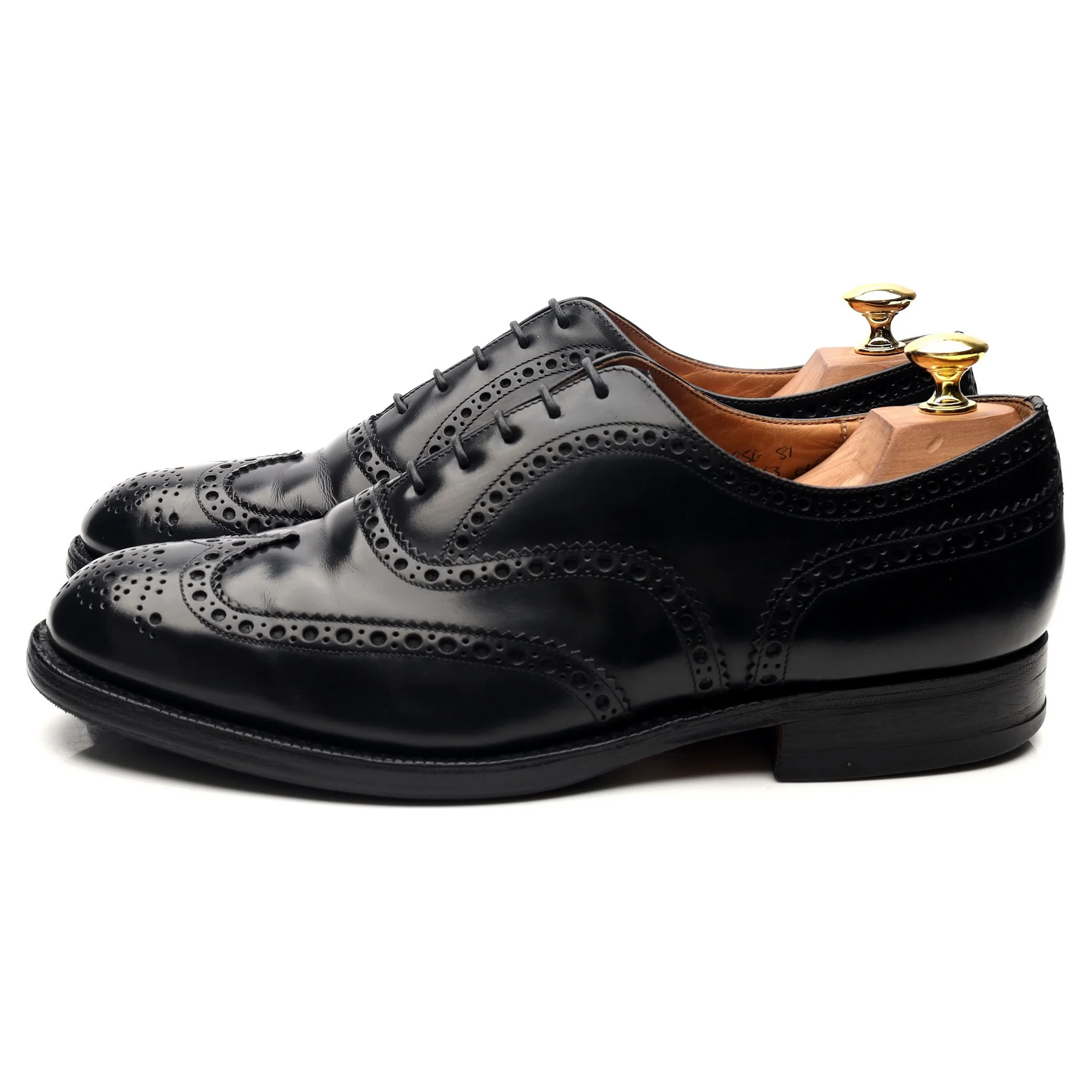 'Burwood' Black Leather Oxford UK 8.5 G - Image 2