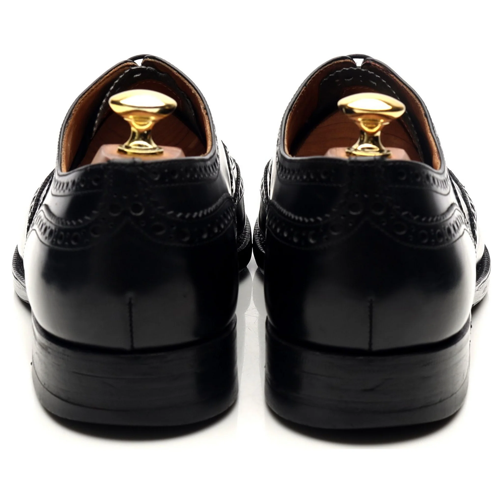 'Burwood' Black Leather Oxford UK 8.5 G - Image 4