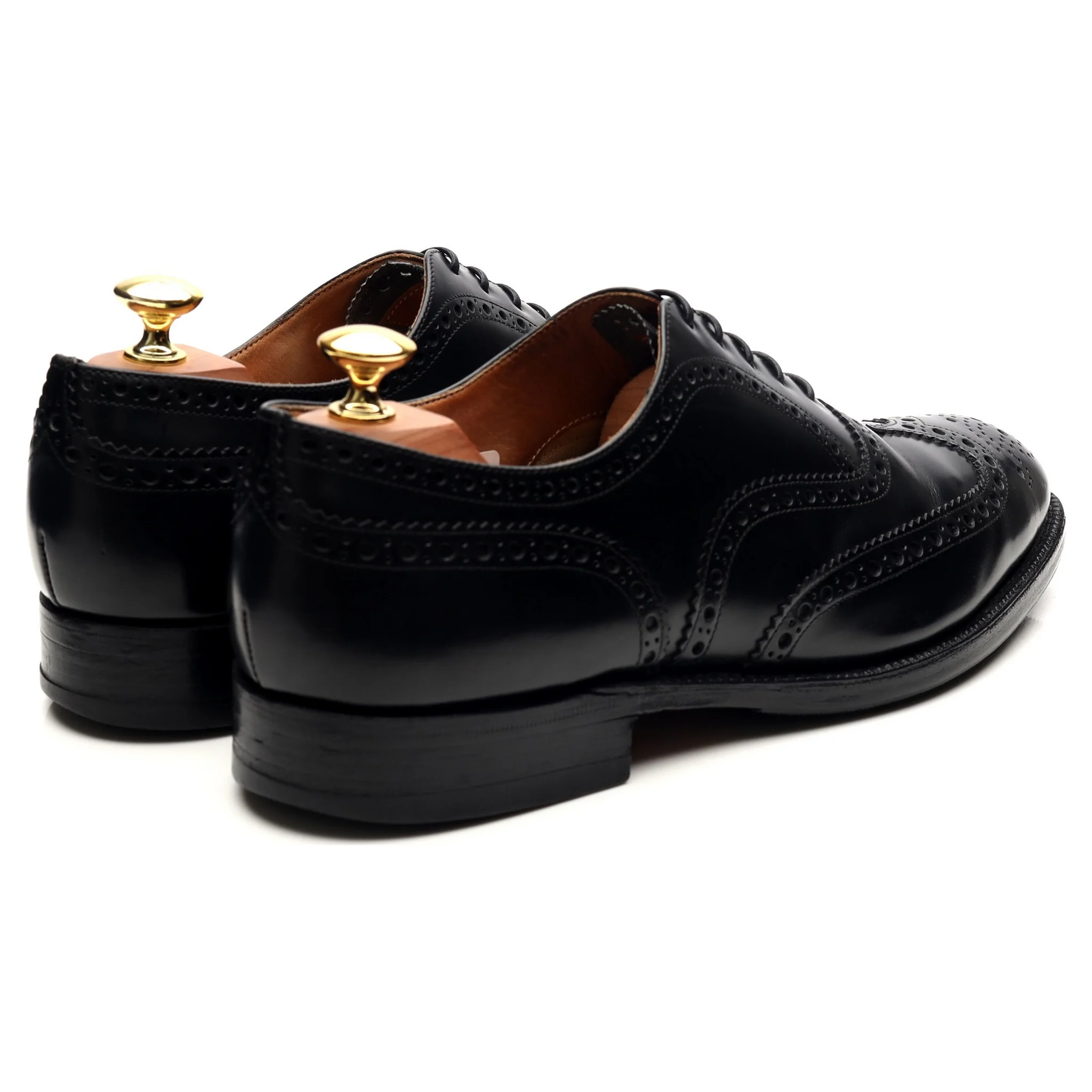 'Burwood' Black Leather Oxford UK 8.5 G - Image 5
