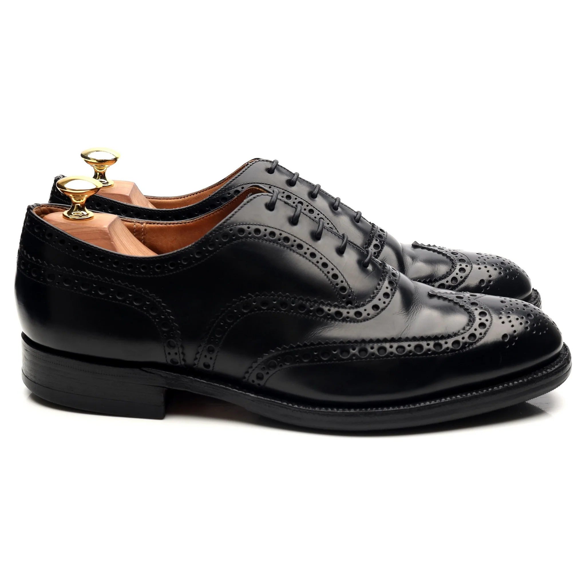 'Burwood' Black Leather Oxford UK 8.5 G - Image 6