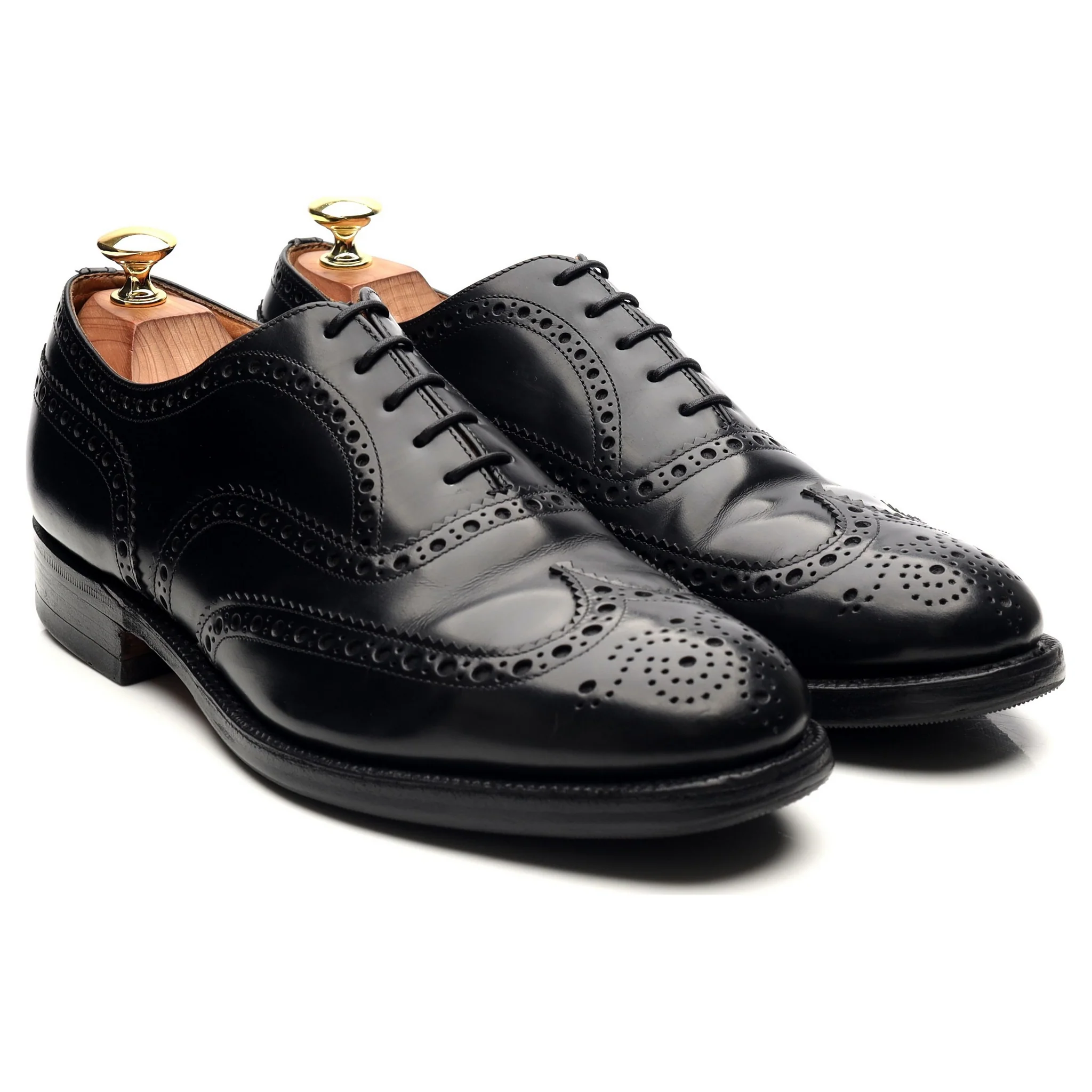 'Burwood' Black Leather Oxford UK 8.5 G - Image 7