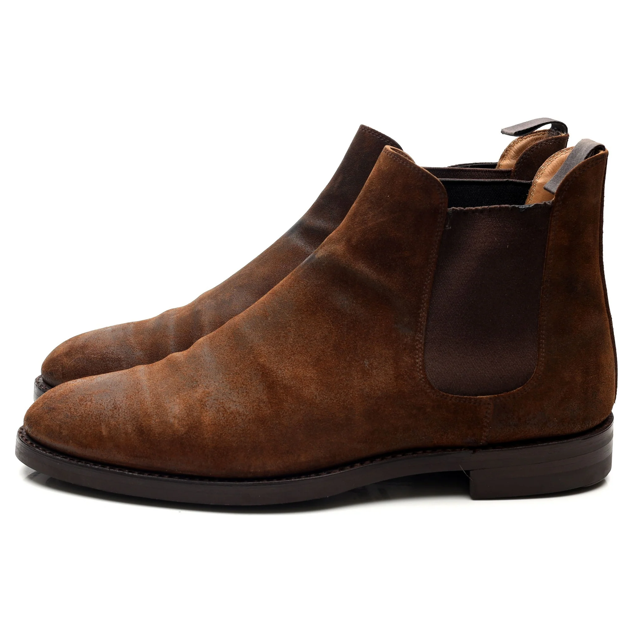 'Chelsea 5' Brown Rough-Out Suede Chelsea Boots UK 9.5 E - Image 2