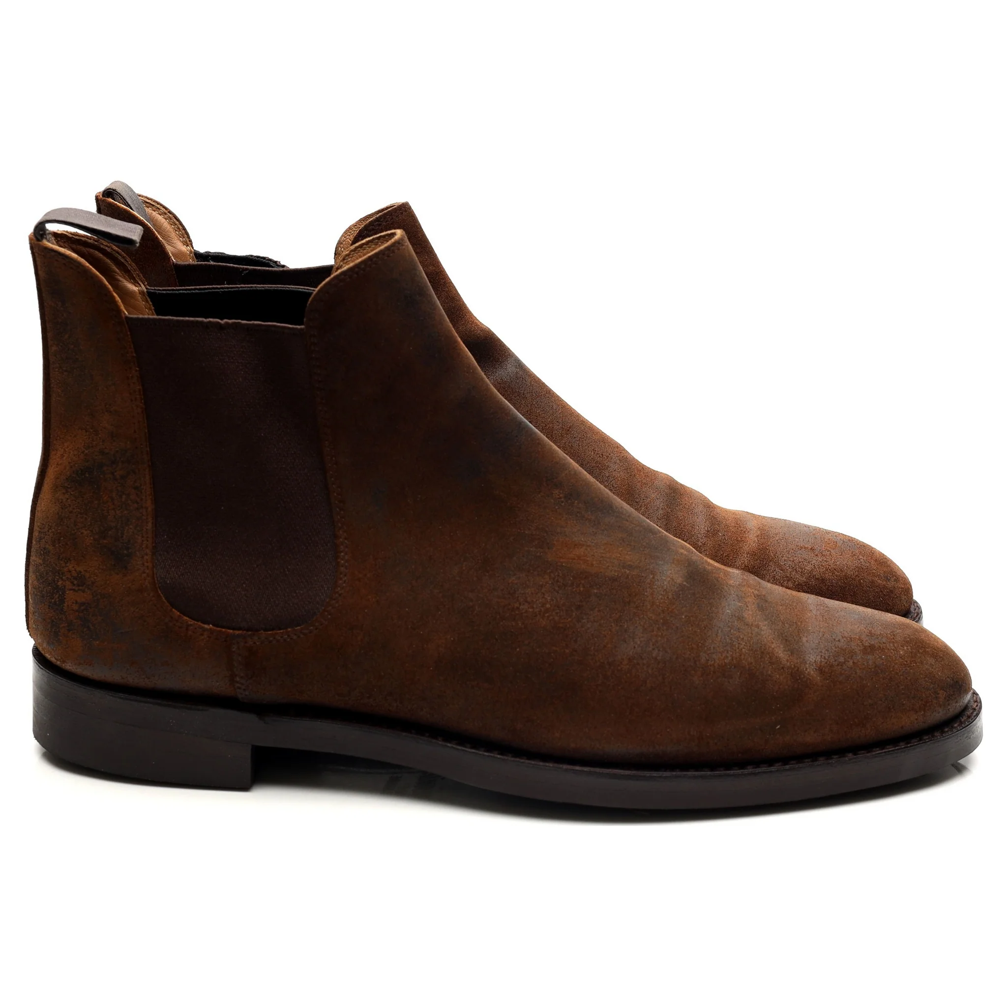 'Chelsea 5' Brown Rough-Out Suede Chelsea Boots UK 9.5 E - Image 6
