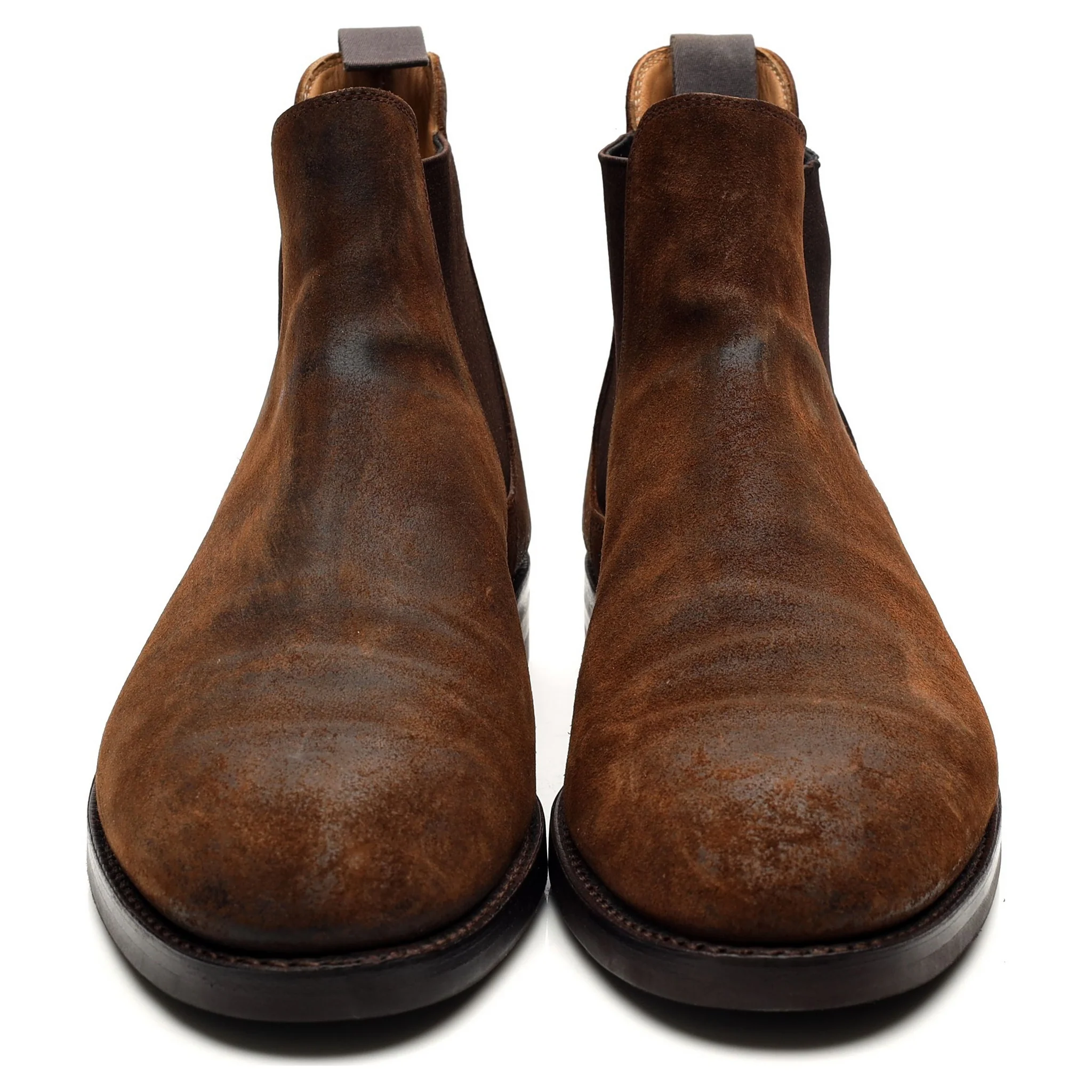 'Chelsea 5' Brown Rough-Out Suede Chelsea Boots UK 9.5 E - Image 8