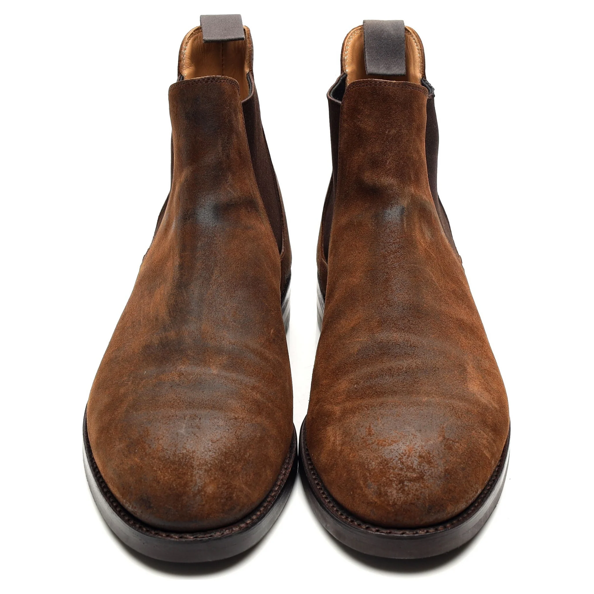 'Chelsea 5' Brown Rough-Out Suede Chelsea Boots UK 9.5 E - Image 9