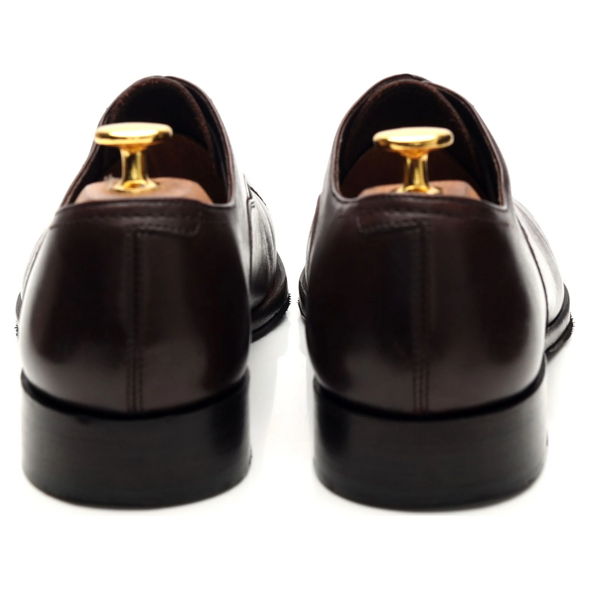 'C10' Dark Brown Leather Oxford UK 6 - Image 4