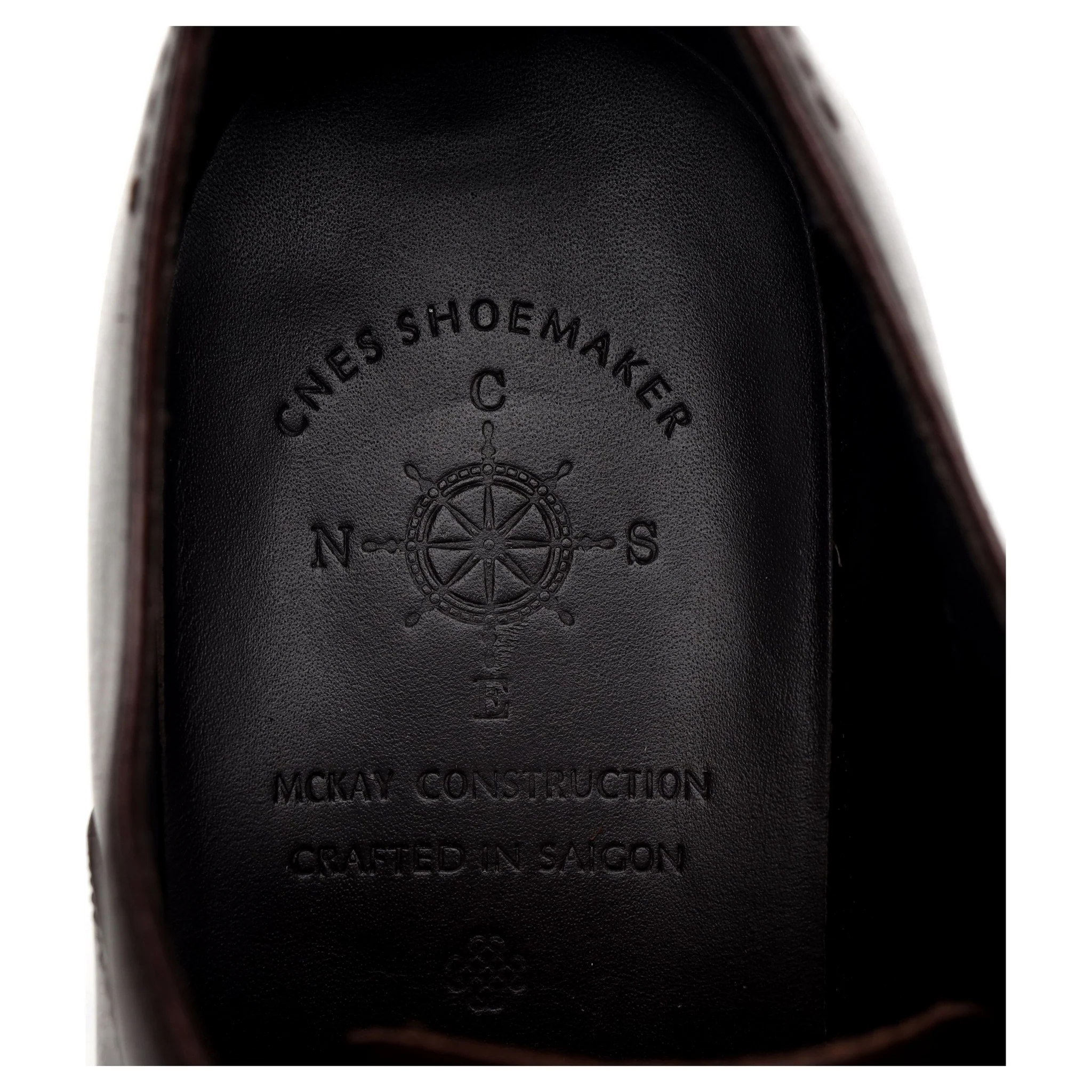 'C10' Dark Brown Leather Oxford UK 6 - Image 7