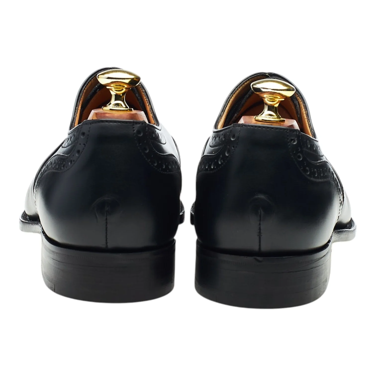 'Cambridge' Black Leather Oxford Brogues UK 7.5 - Image 4