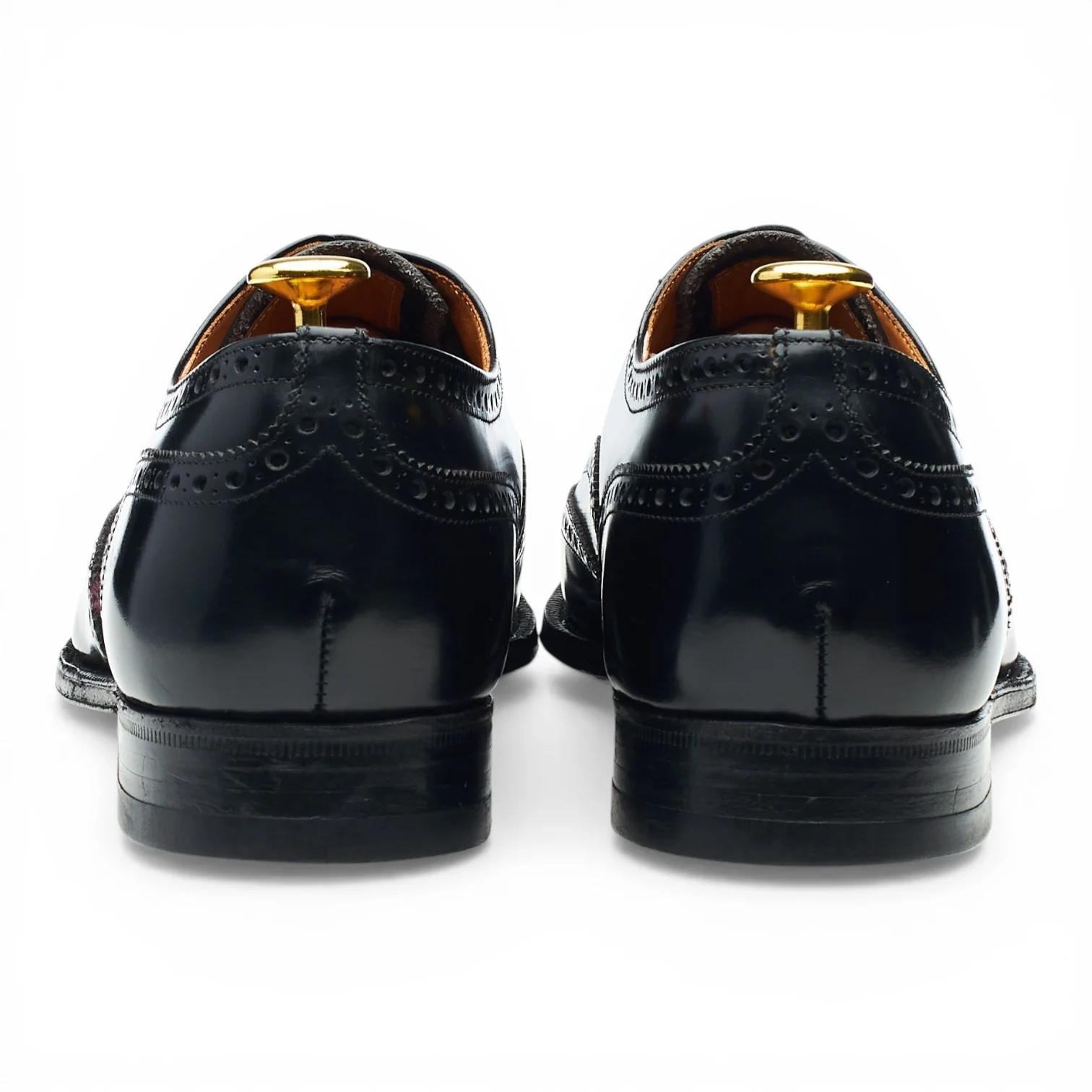 'Cambridge' Black Leather Oxford Brogues UK 8 G - Image 4