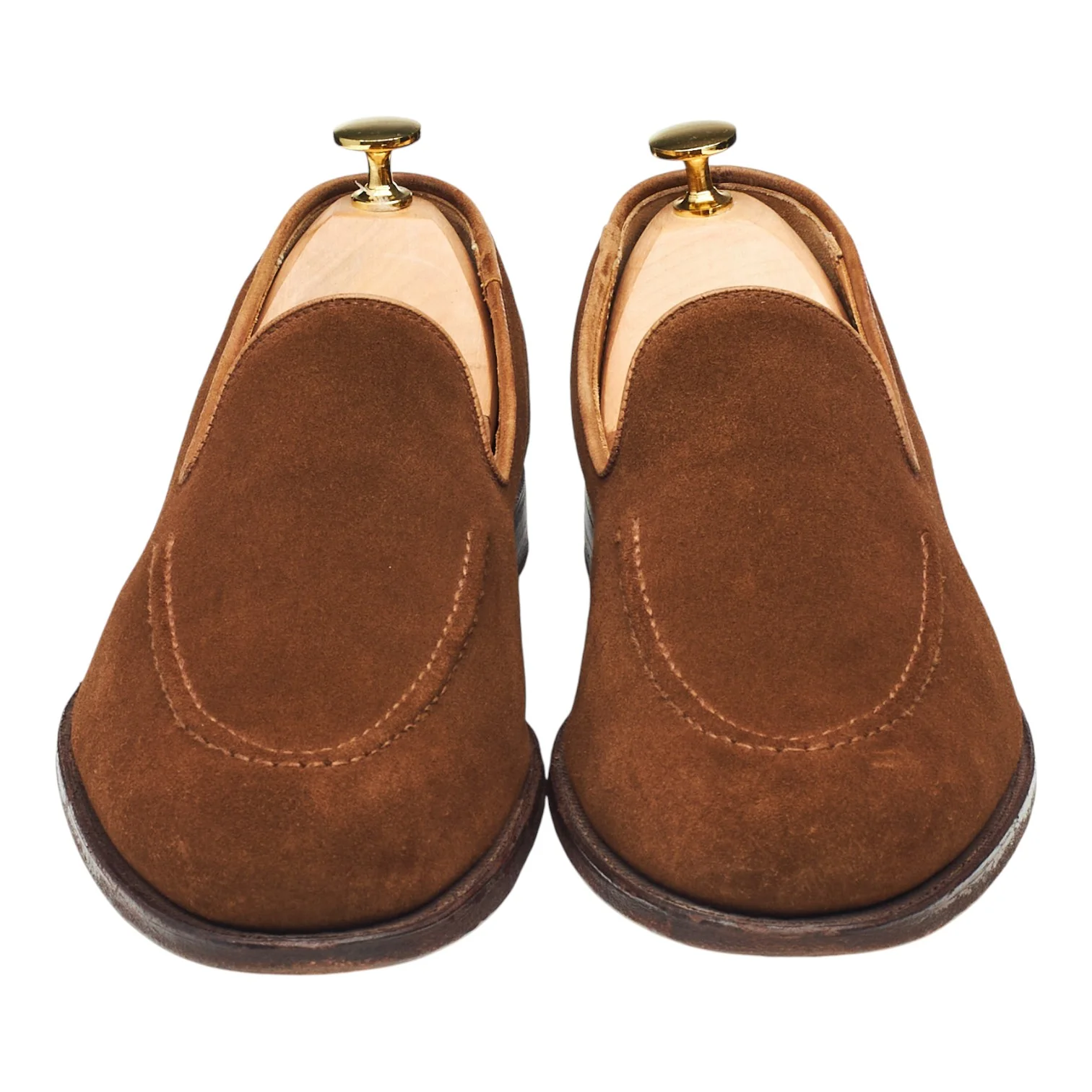 'Camden' Snuff Brown Suede Loafers UK 8.5 E - Image 2