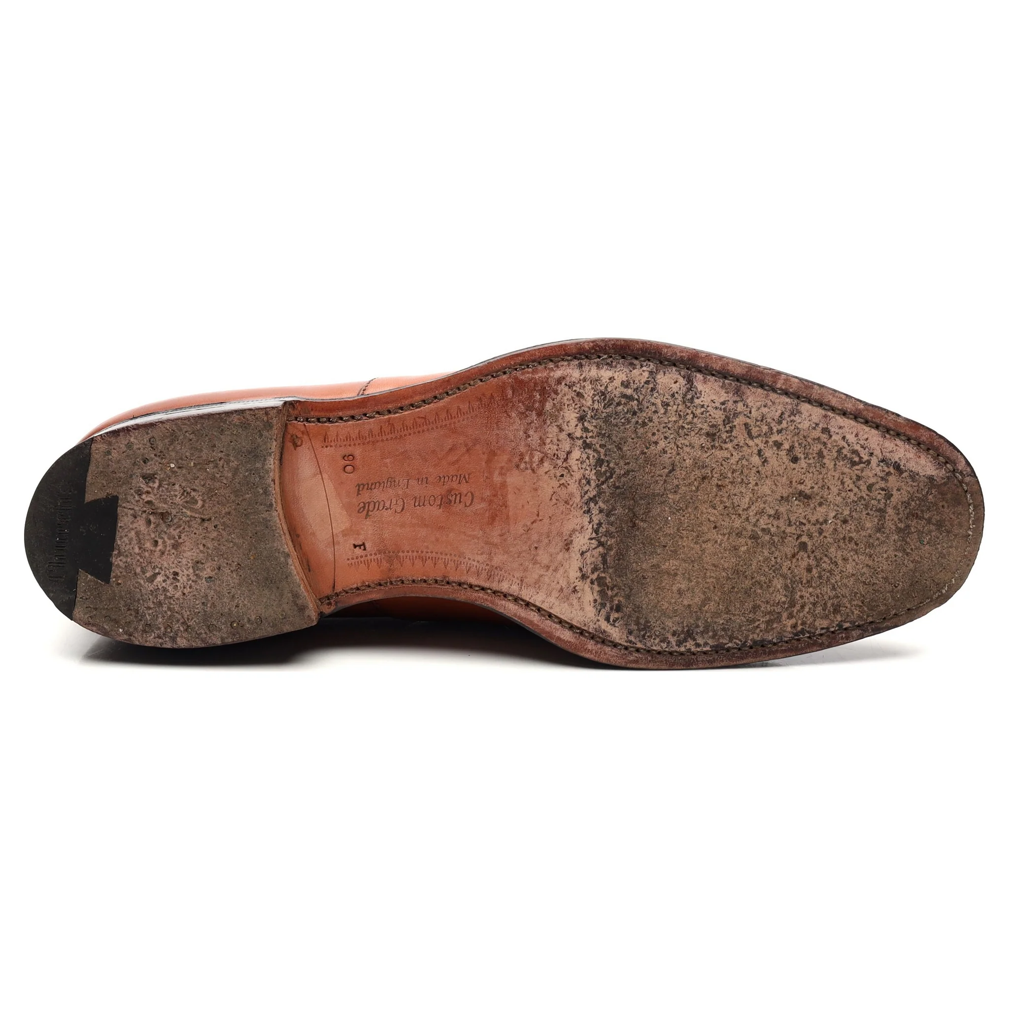 'Canberra' Tan Brown Leather Oxford UK 9 F - Image 11