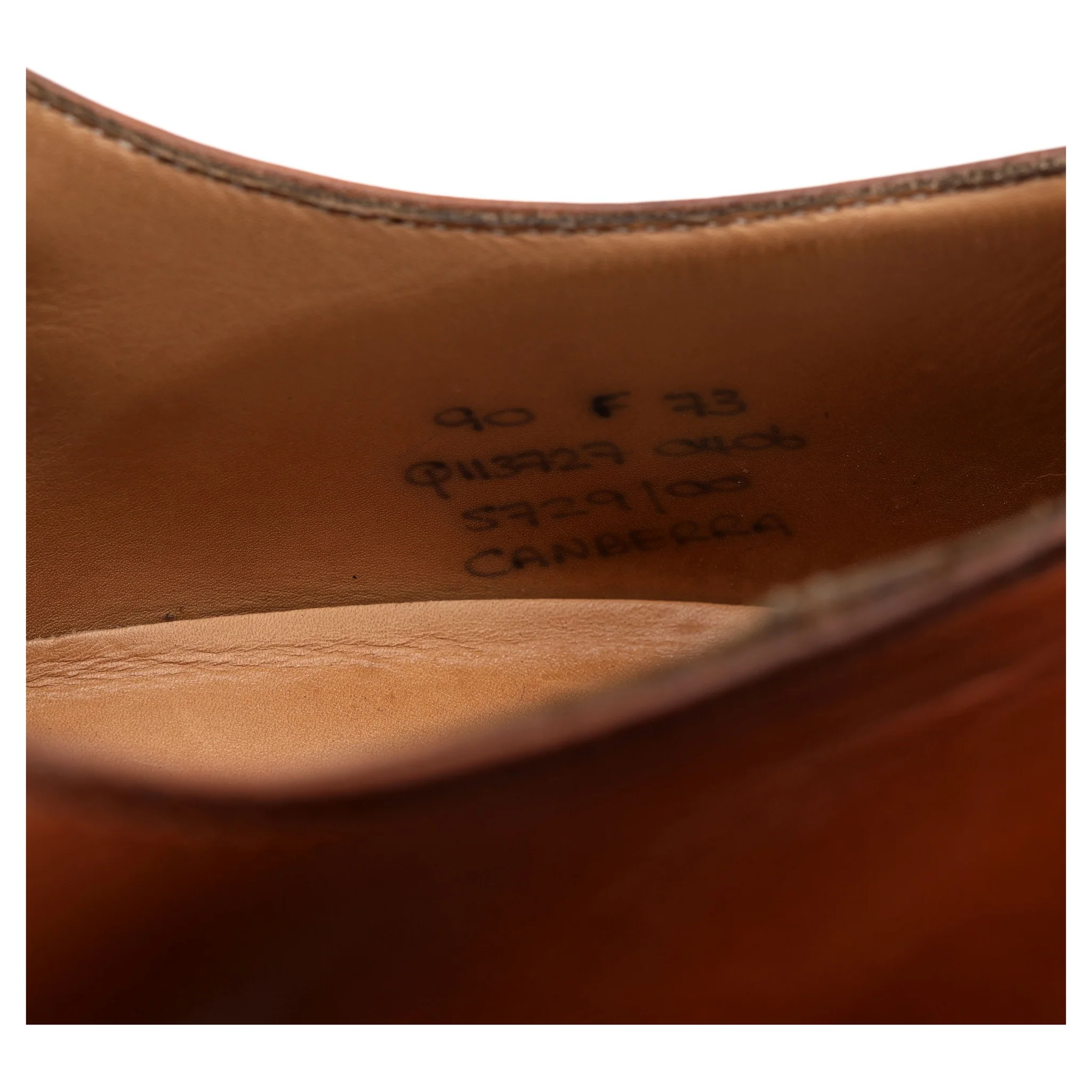 'Canberra' Tan Brown Leather Oxford UK 9 F - Image 13