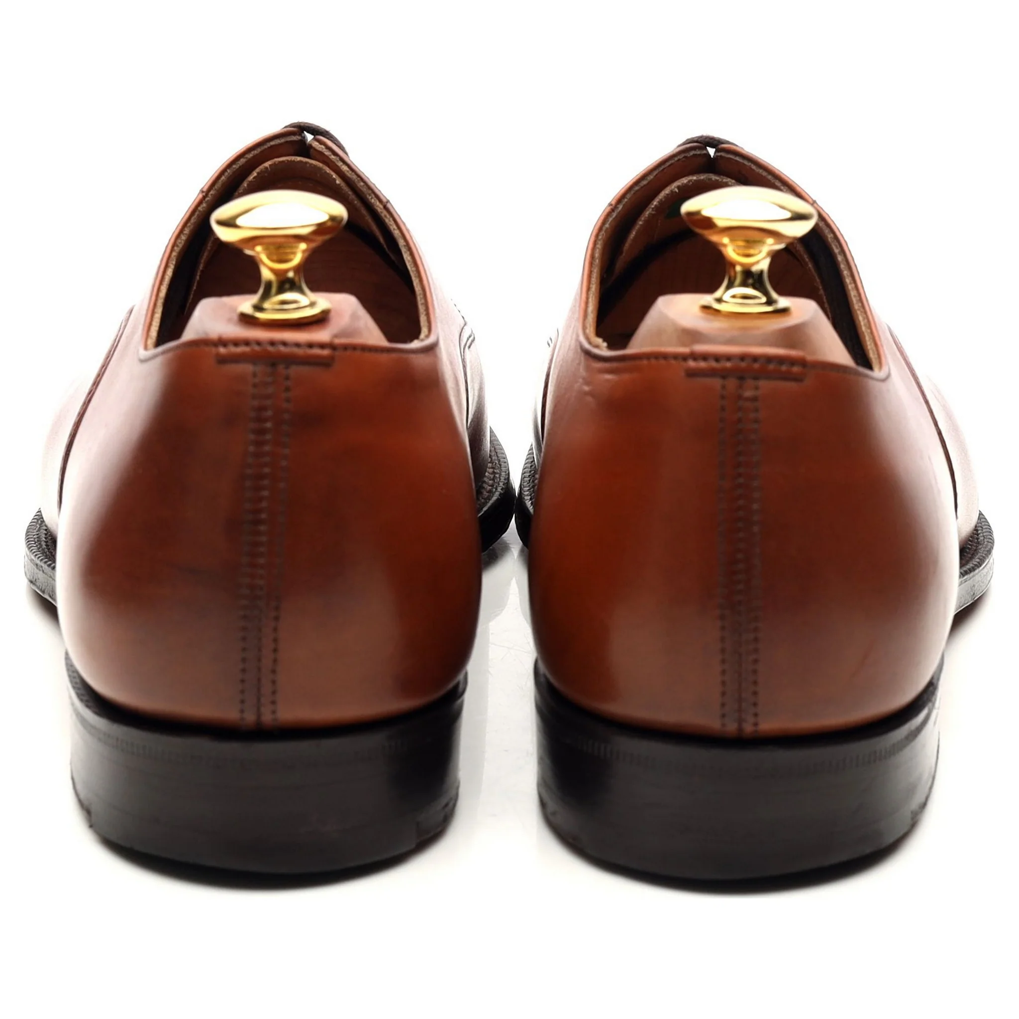 'Canberra' Tan Brown Leather Oxford UK 9 F - Image 4