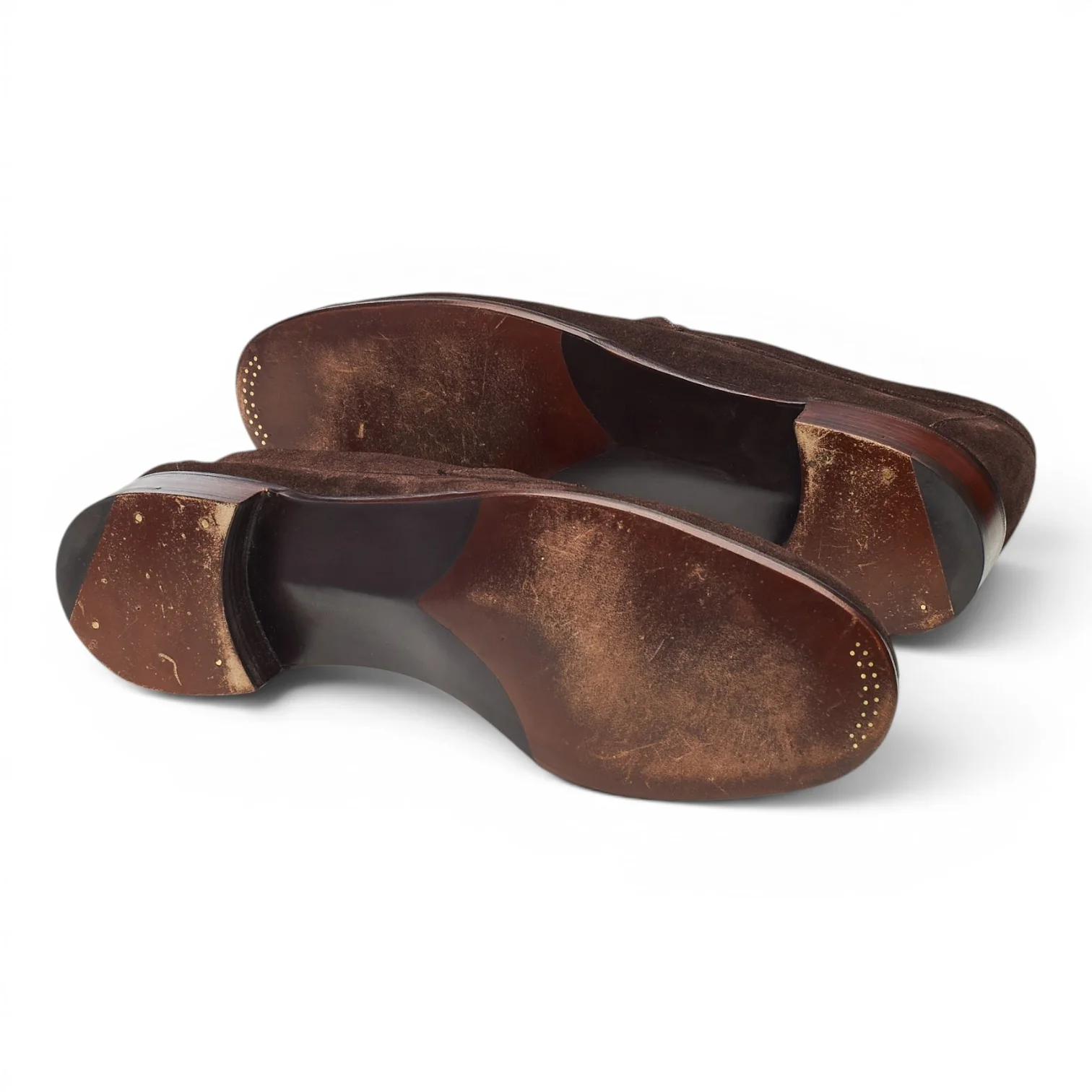 'Cannes' Dark Brown Suede Split Toe Loafer UK 8.5 E - Image 6