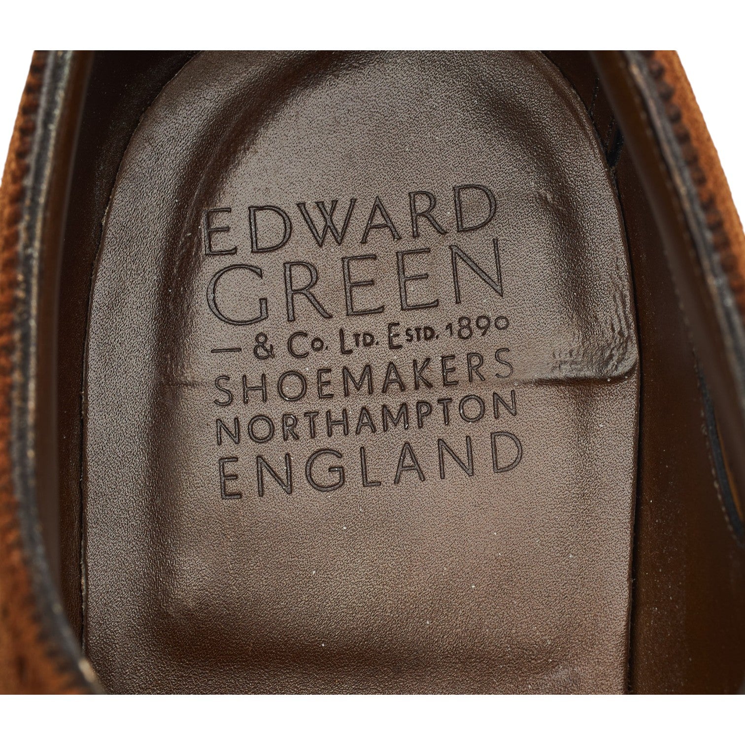 'Cardiff' Snuff Brown Suede Derby Brogues UK 9.5 F - Image 6