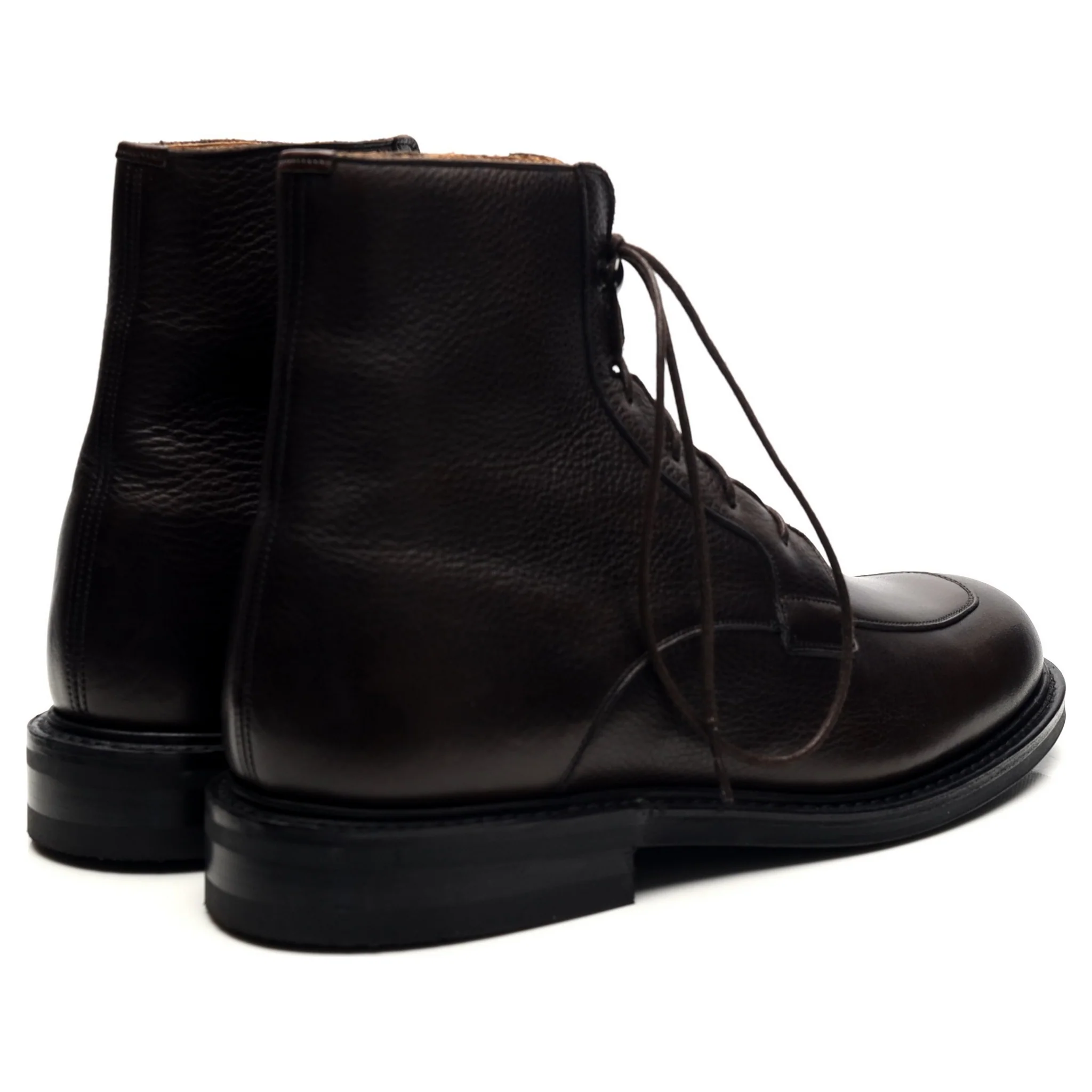 'Careby' Dark Brown Leather Boots UK 6.5 F - Image 5