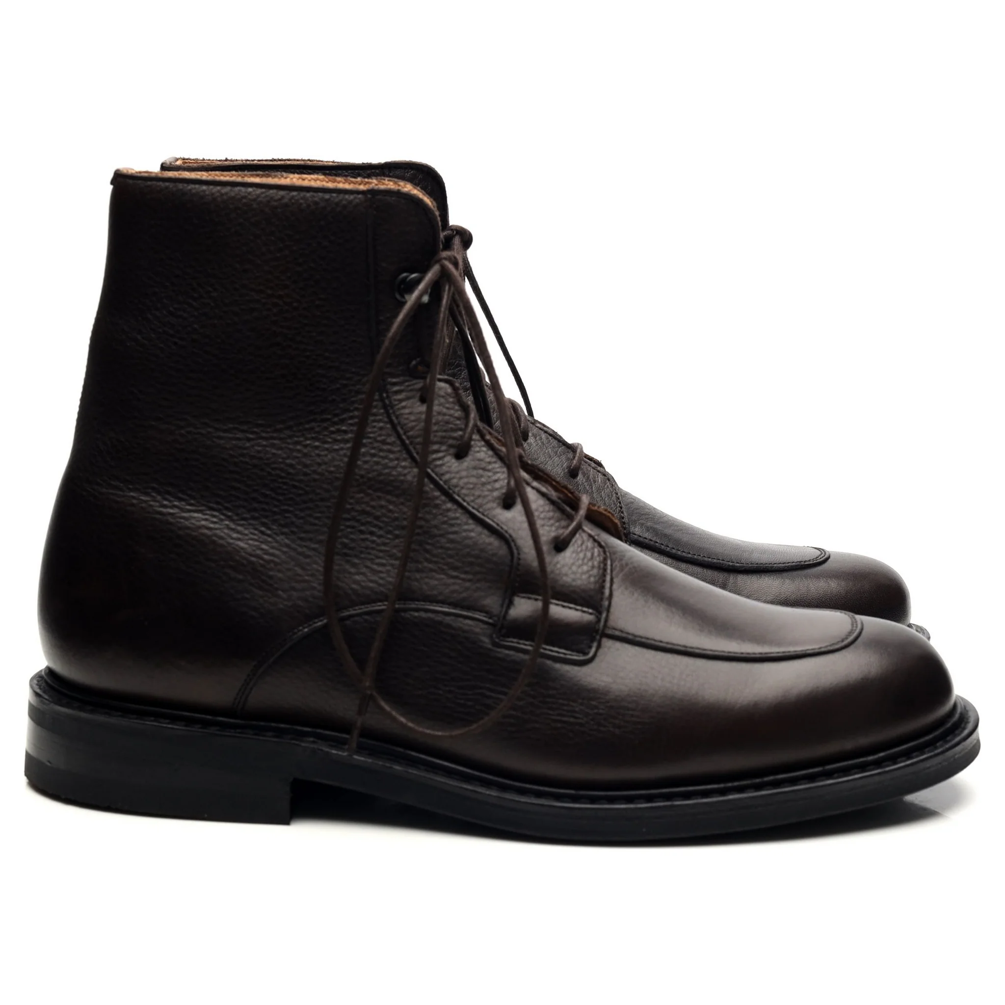 'Careby' Dark Brown Leather Boots UK 6.5 F - Image 6
