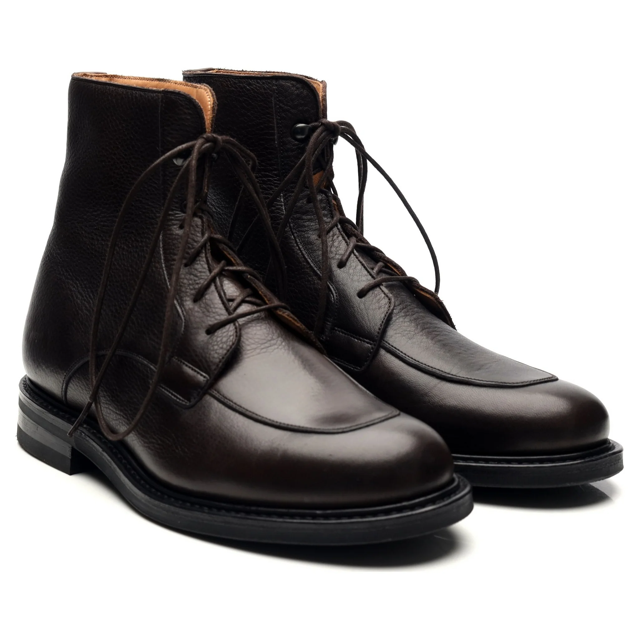 'Careby' Dark Brown Leather Boots UK 6.5 F - Image 7
