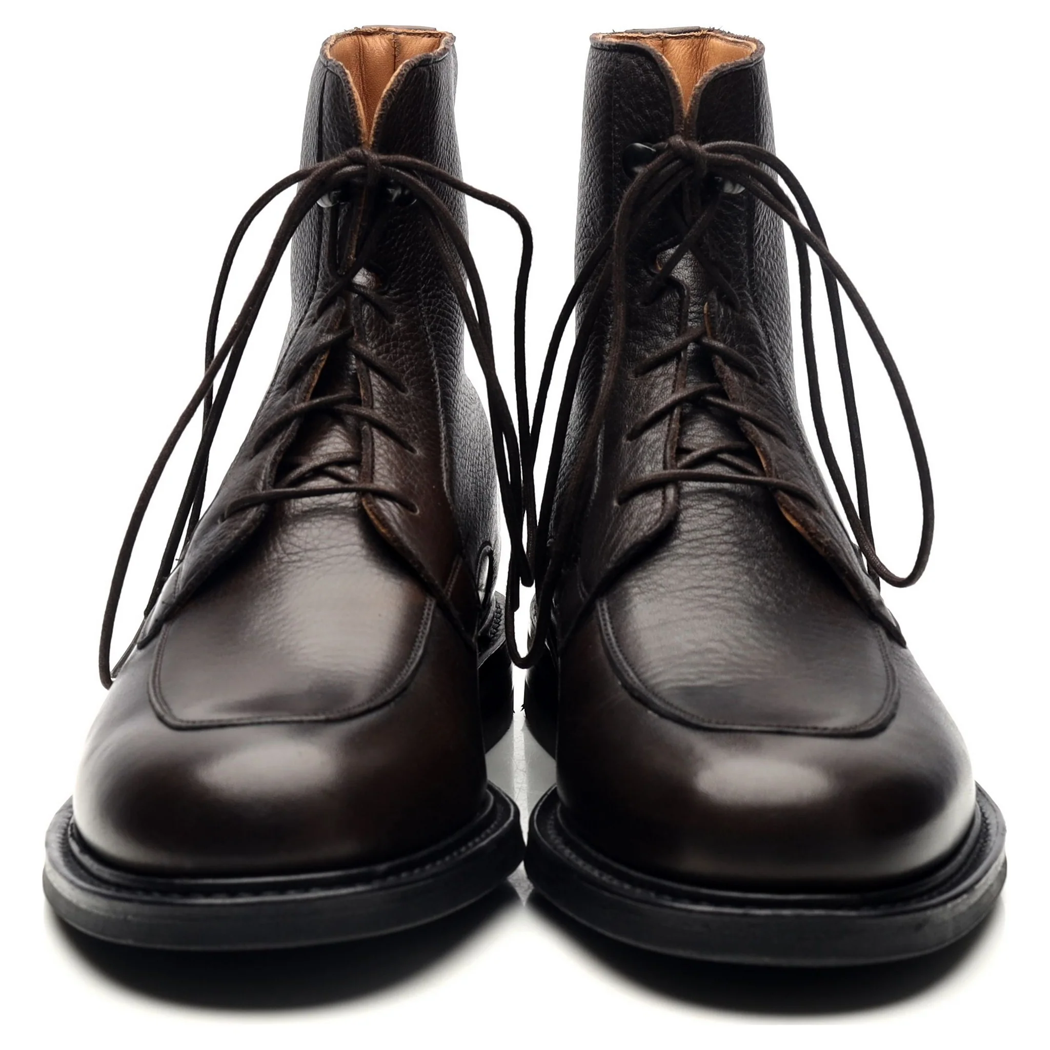 'Careby' Dark Brown Leather Boots UK 6.5 F - Image 8