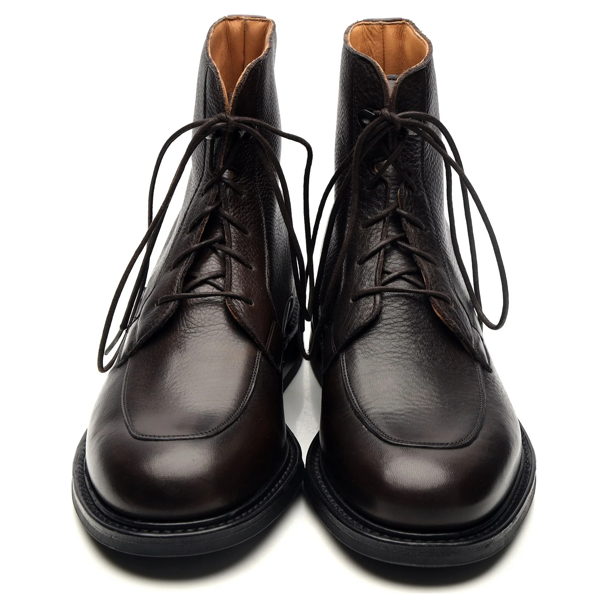 'Careby' Dark Brown Leather Boots UK 6.5 F - Image 9