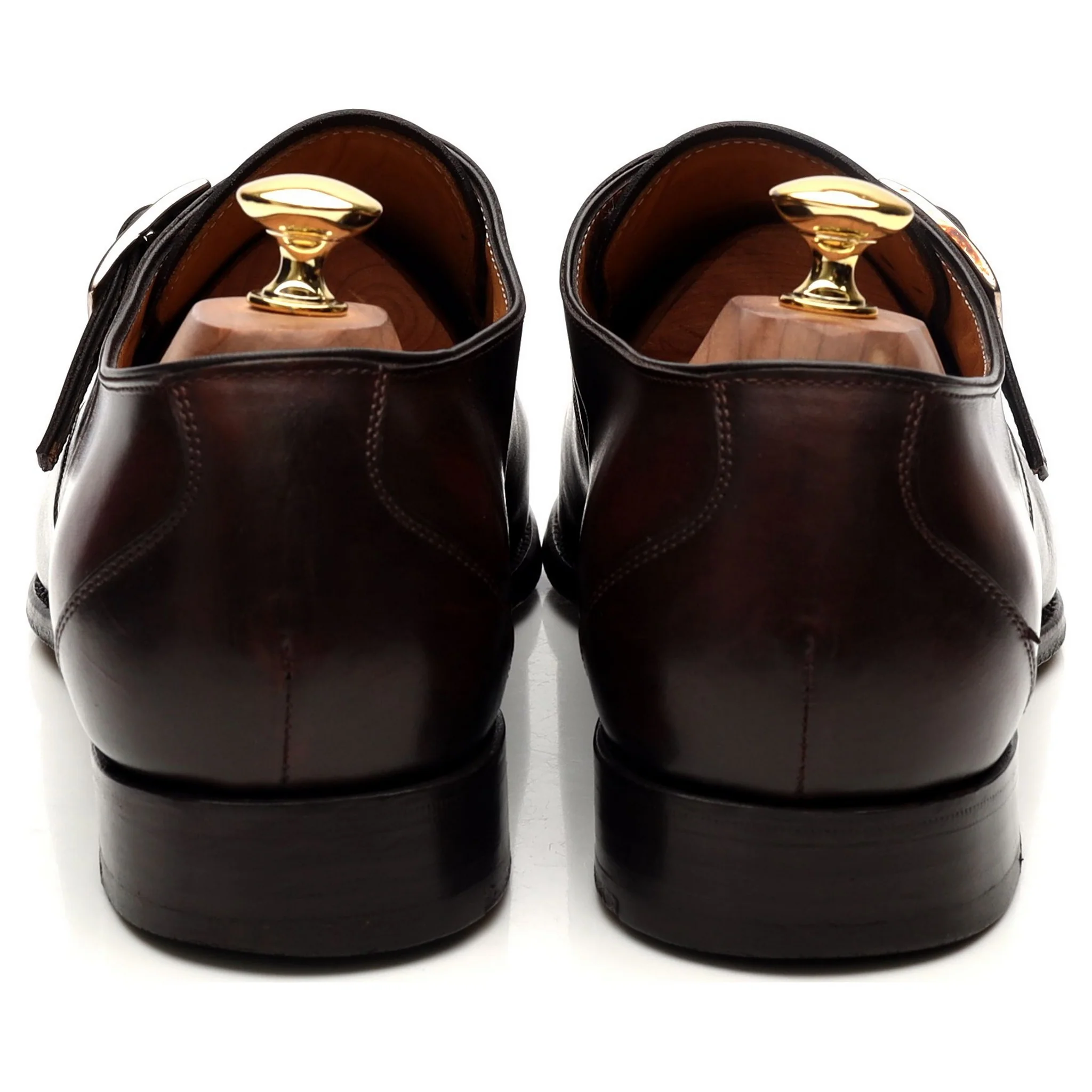 'Gareth' Brown Leather Monk Strap UK 9.5 E - Image 4