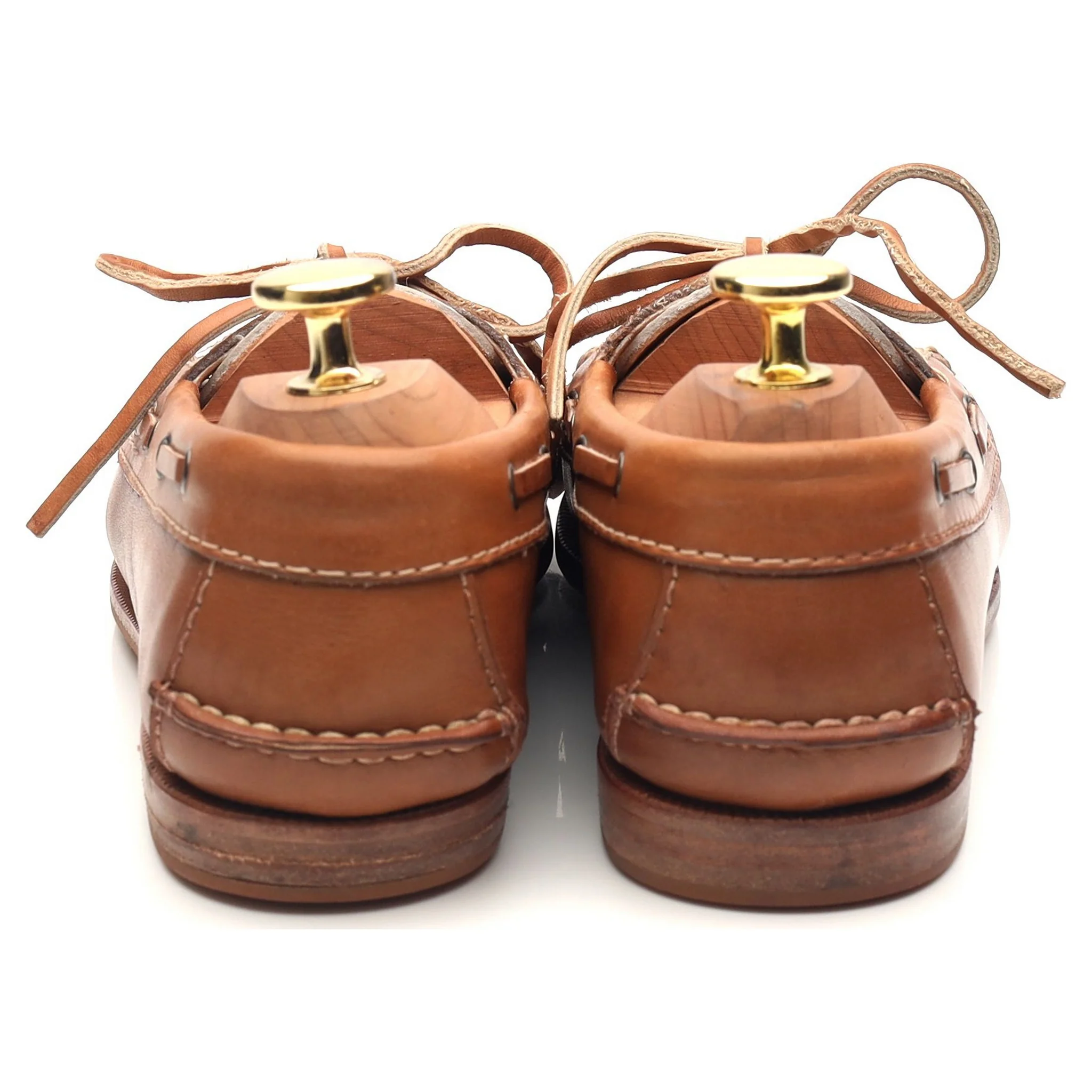 Women's Brown White Deck Shoes UK 4.5 - Image 4