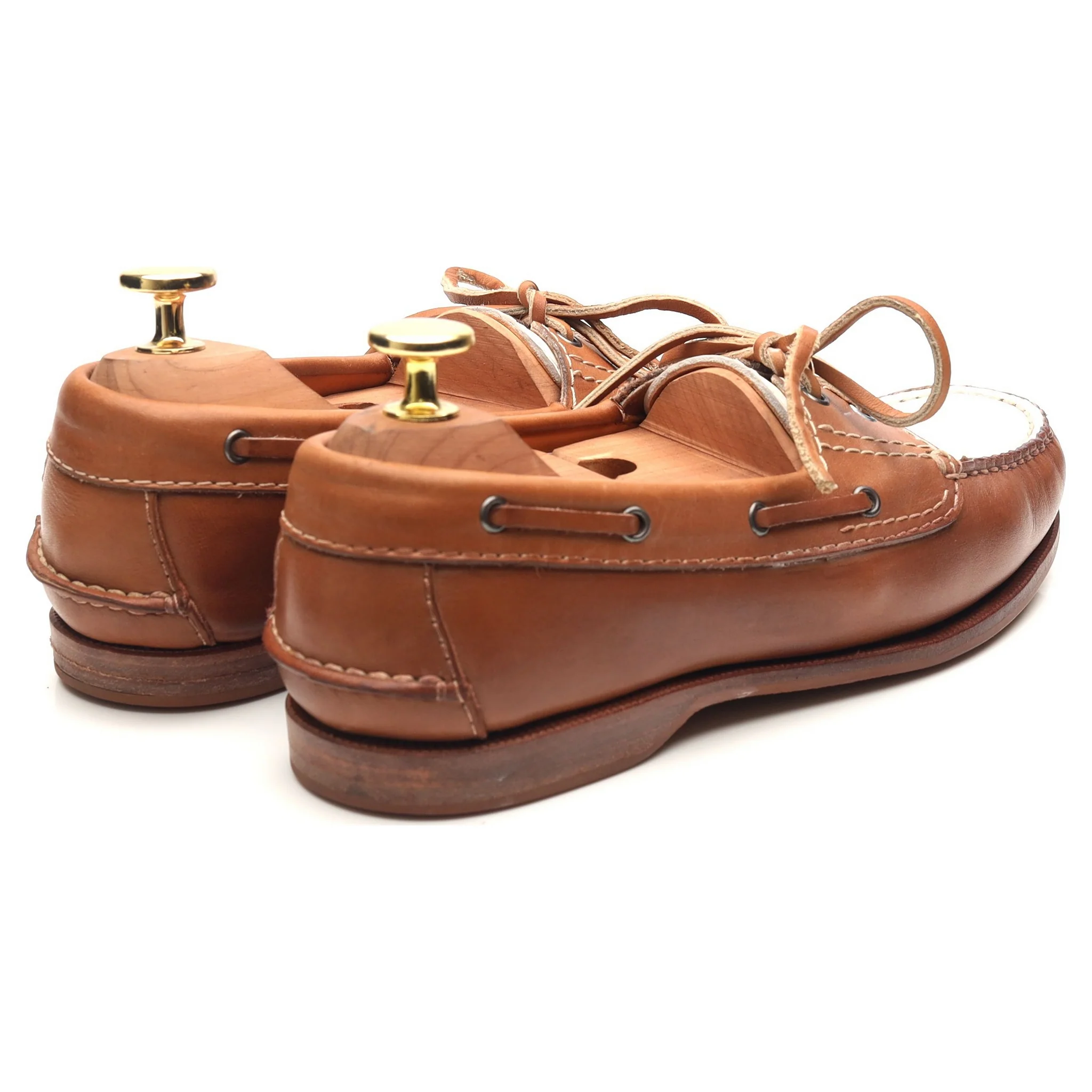 Women's Brown White Deck Shoes UK 4.5 - Image 5