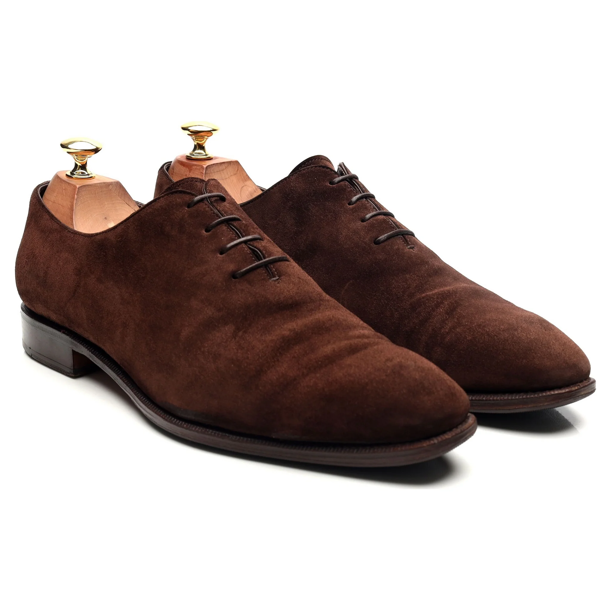'910' Dark Brown Suede Wholecut Oxford UK 9.5 EE - Image 7