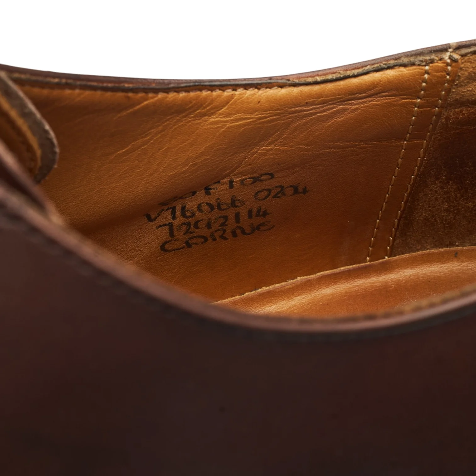 'Carne' Dark Brown Leather Split Toe Derby UK 8 F - Image 7