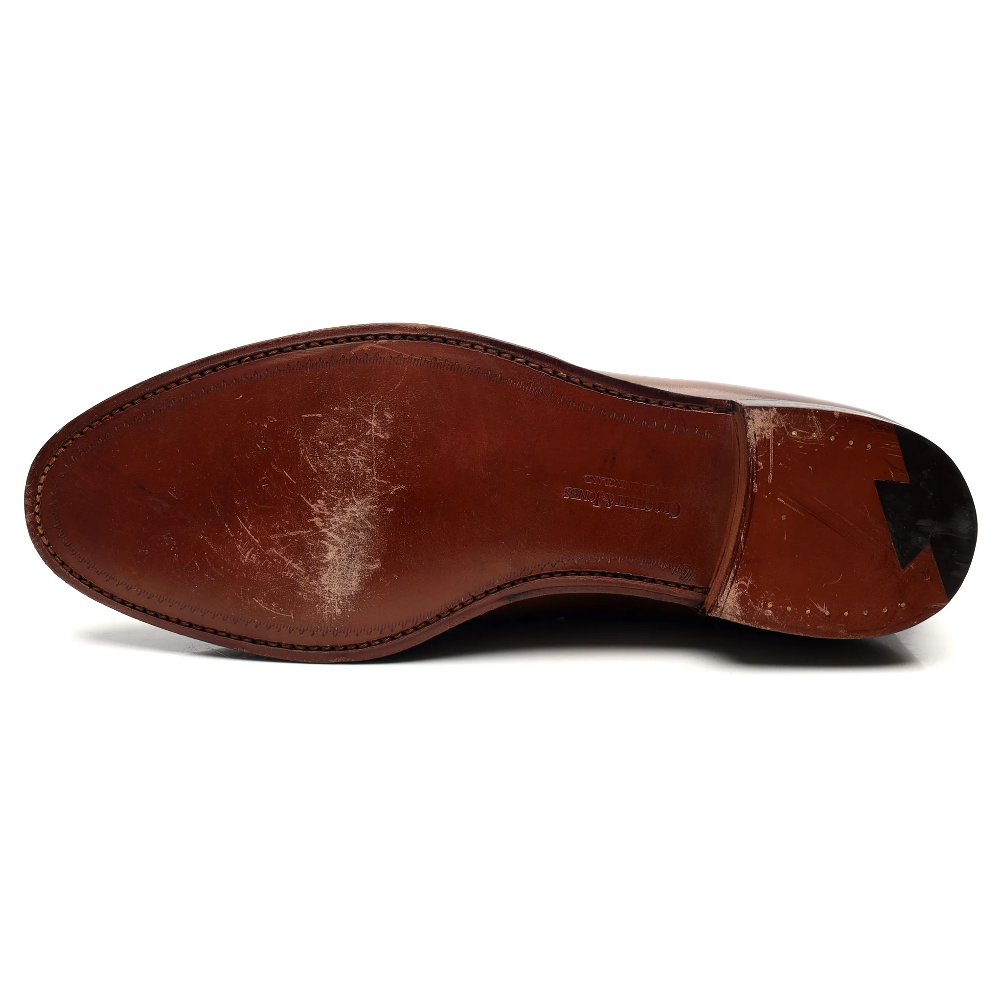 'Cavendish 2' Dark Brown Leather Tassel Loafers UK 9.5 E - Image 10