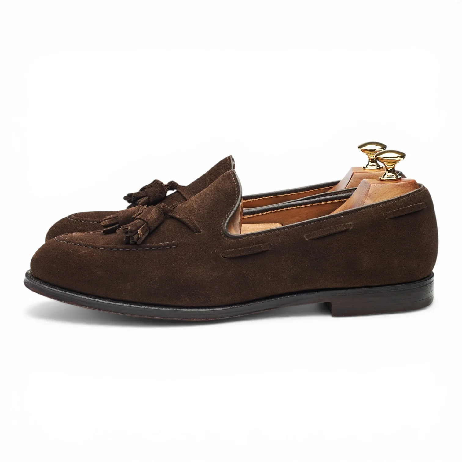 'Cavendish 2' Dark Brown Tassel Loafers UK 9 E - Image 3