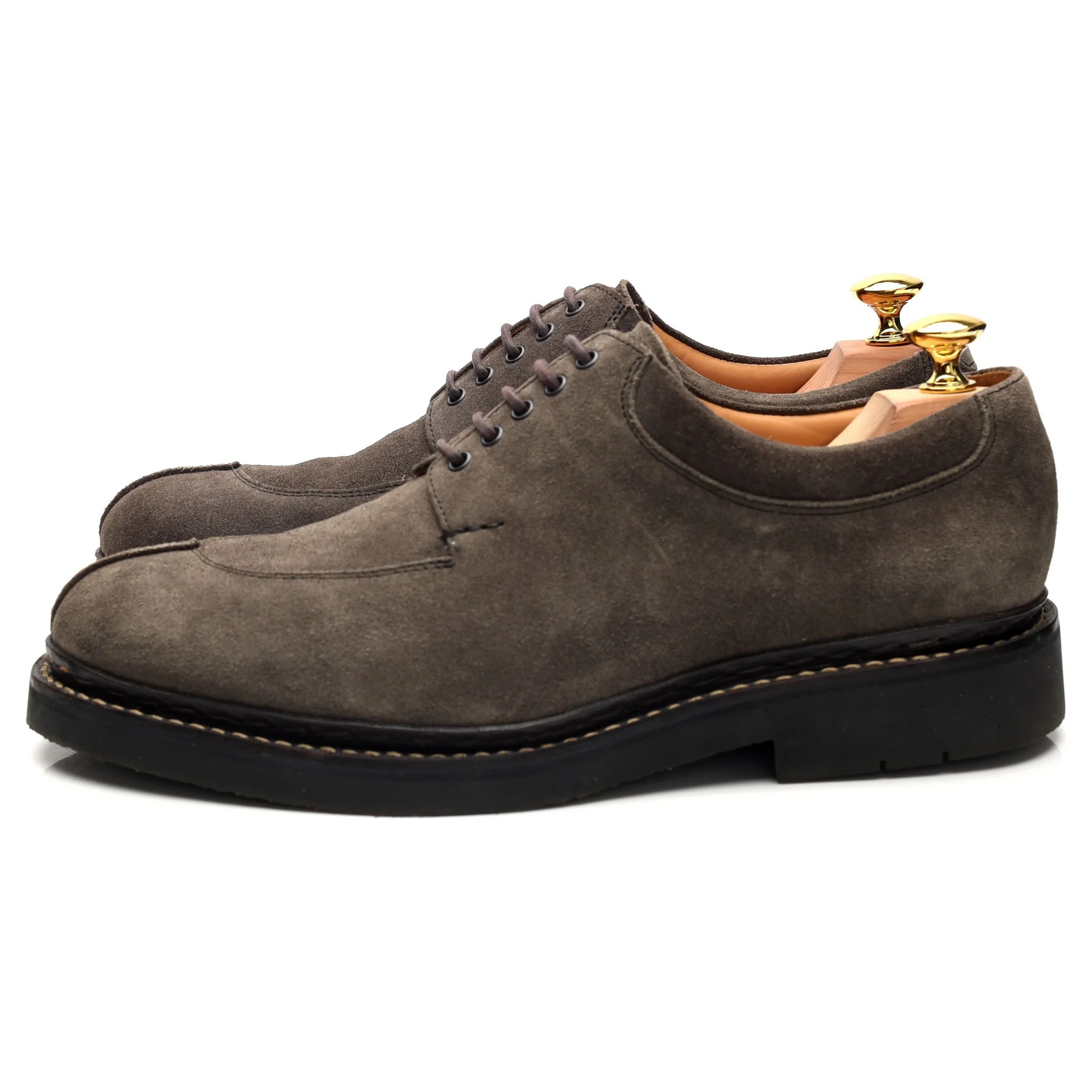 'Cerisier' Grey Suede Split Toe Derby UK 7 - Image 3