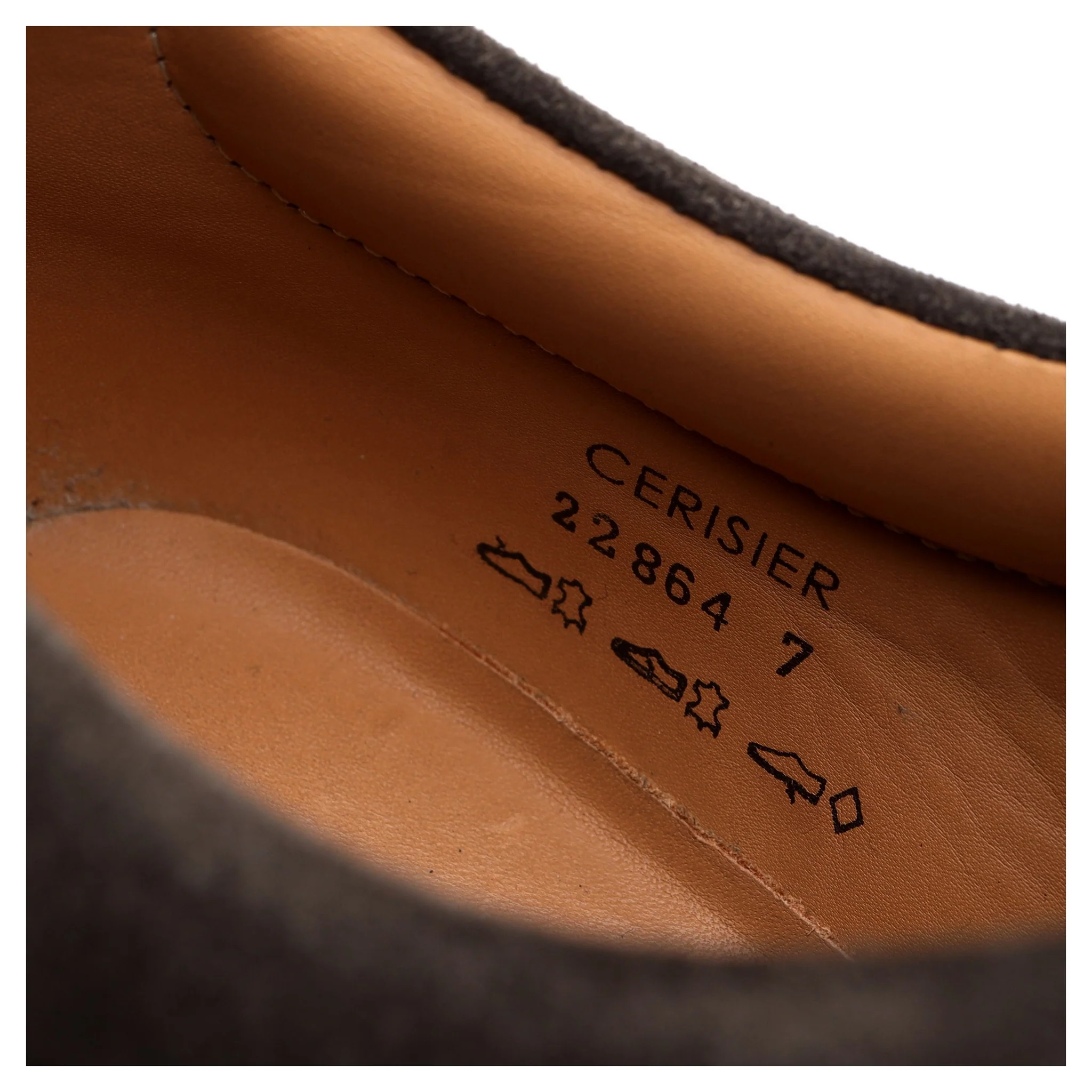 'Cerisier' Grey Suede Split Toe Derby UK 7 - Image 7