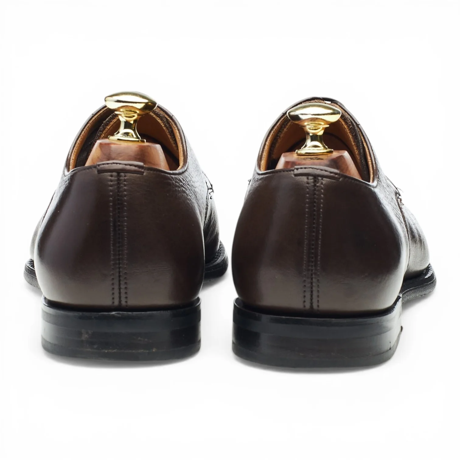 'Chackmore' Dark Brown Leather Apron Derby UK 7.5 F - Image 4