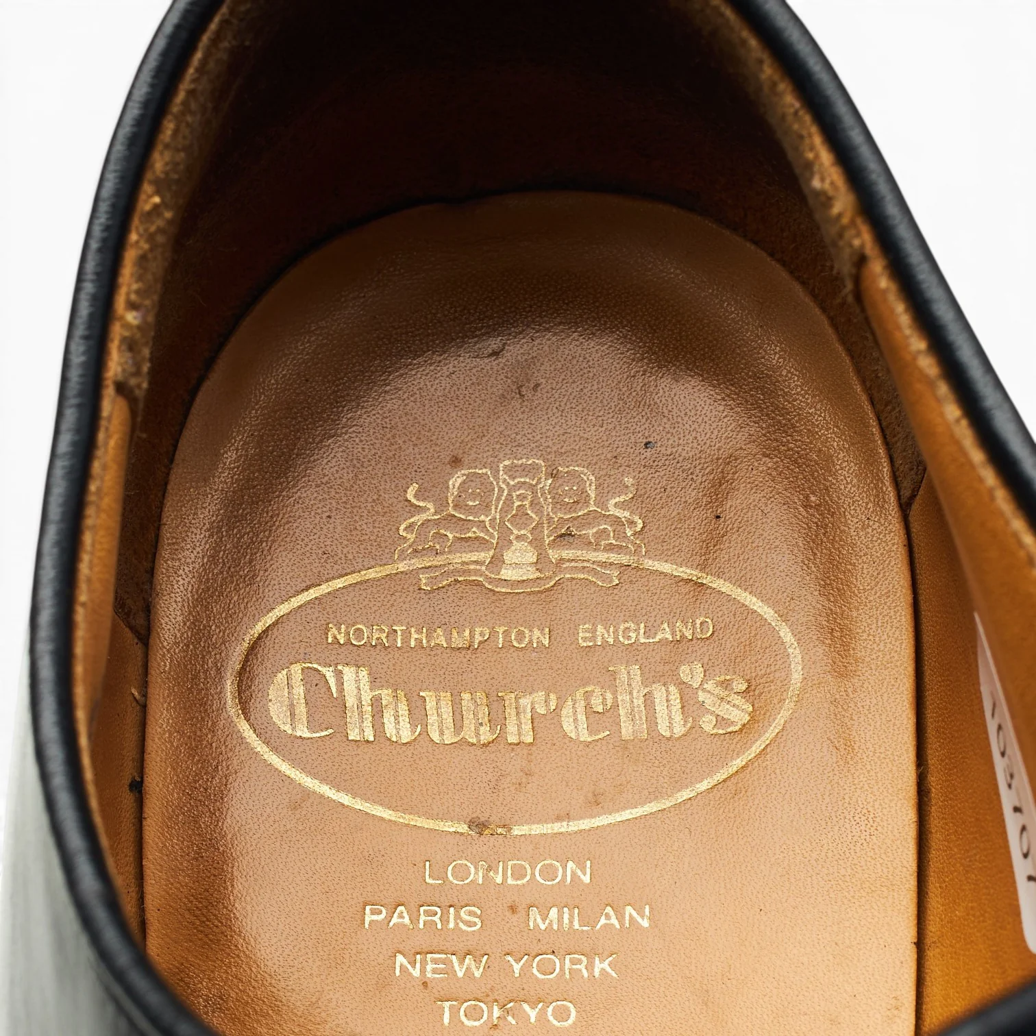 'Chapel' Black Leather Derby UK 8.5 F - Image 6