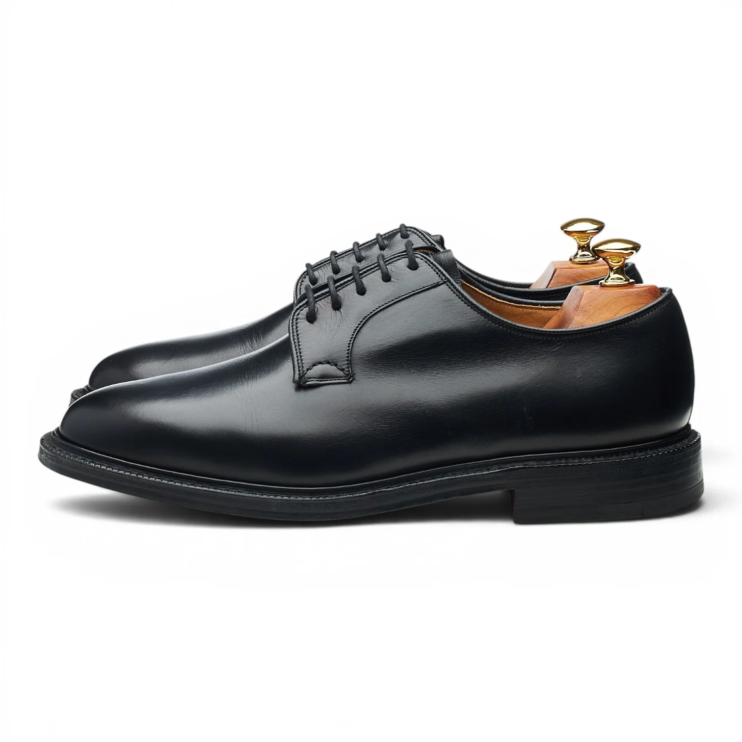 'Chapel' Black Leather Derby UK 9 F - Image 3