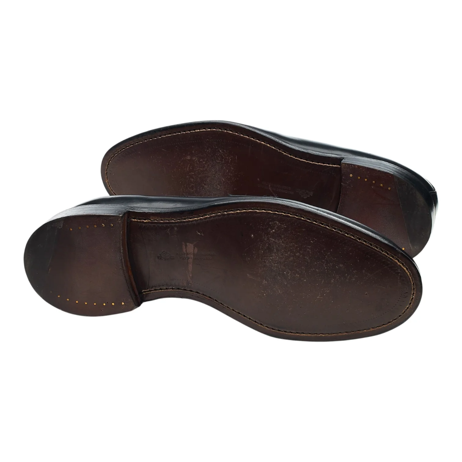 'Charles' Black Leather Loafers UK 7 F - Image 5